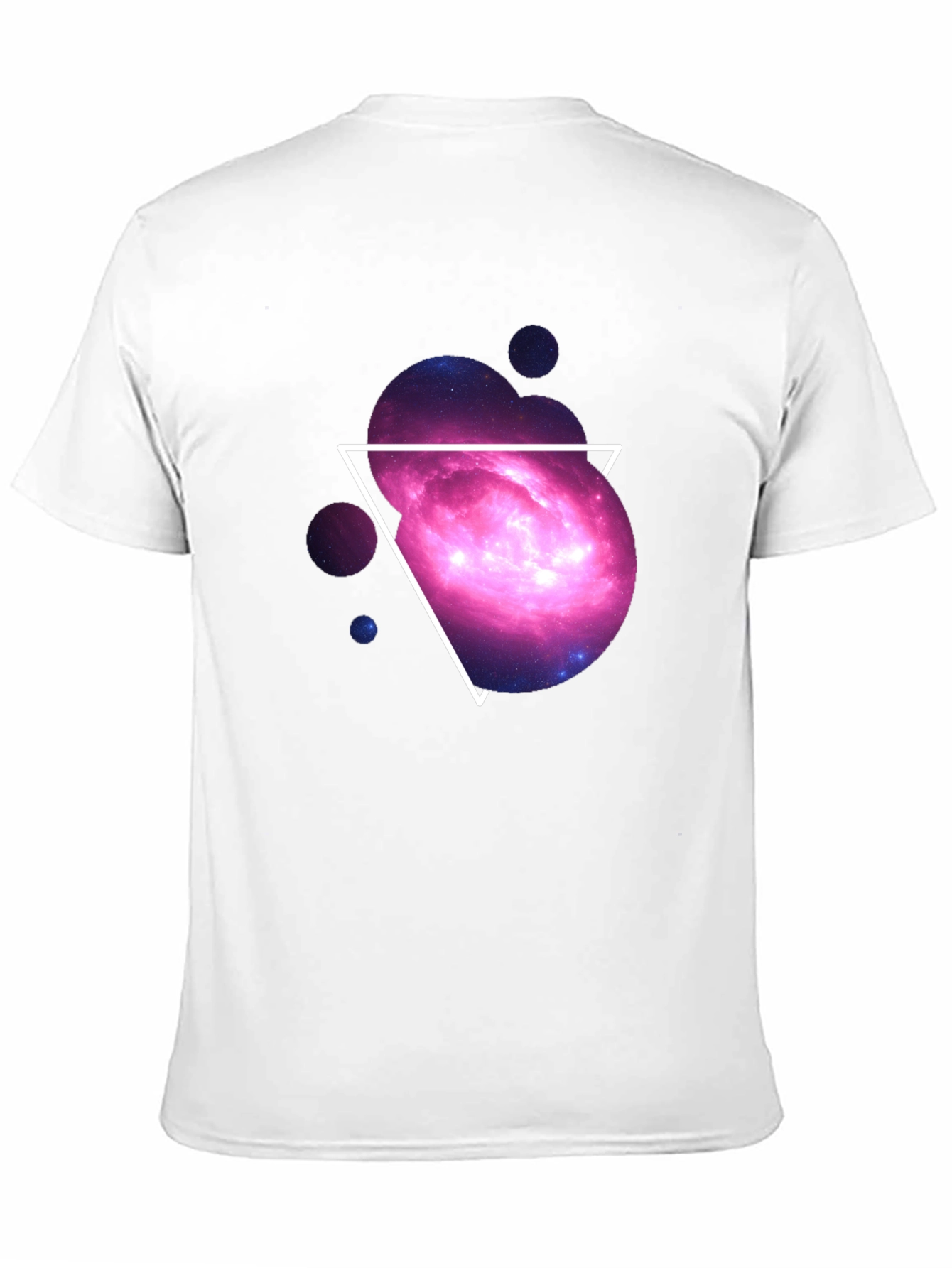Galaxy Triangle Graphic Tee - Cosmic Style