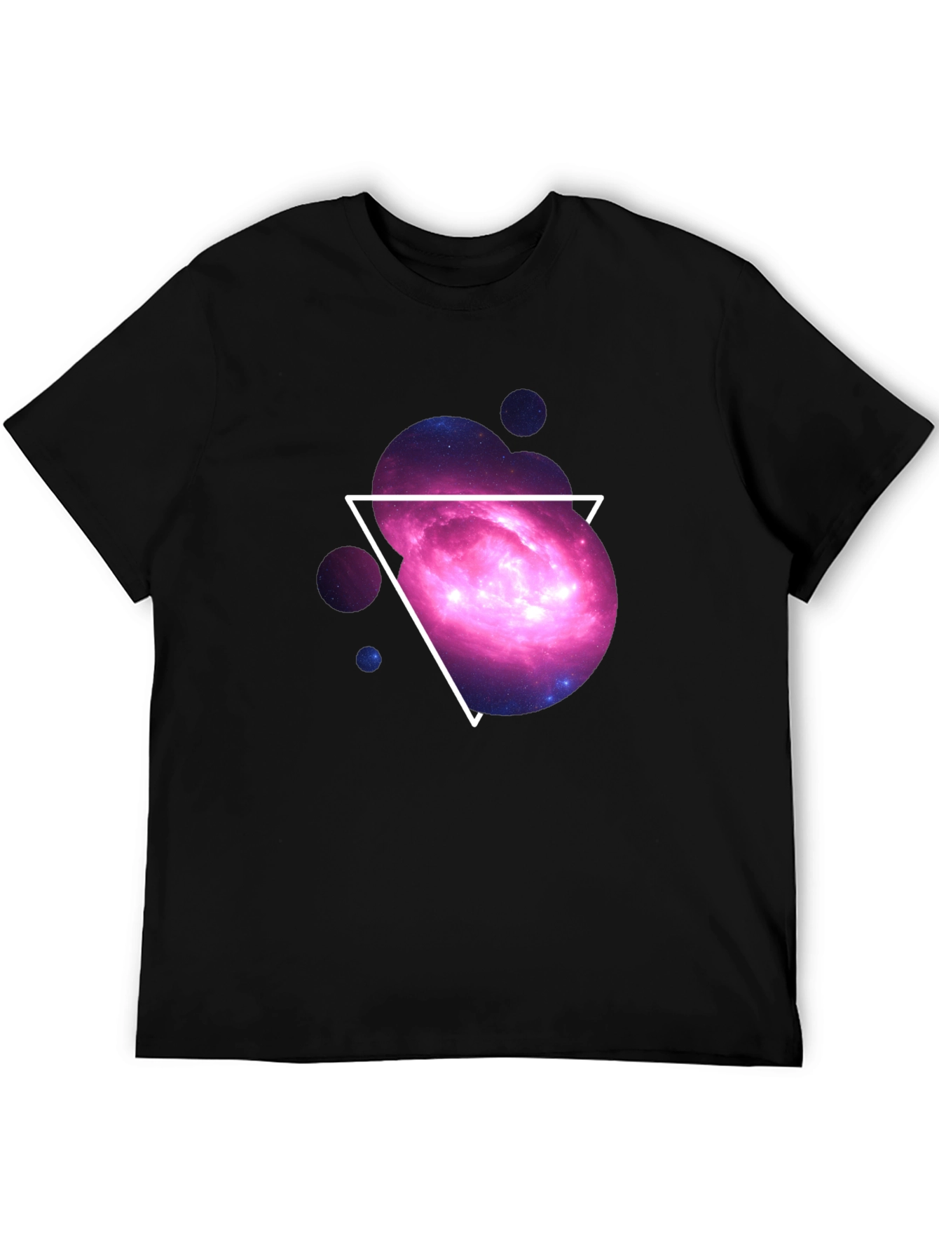 Galaxy Triangle Graphic Tee - Cosmic Style