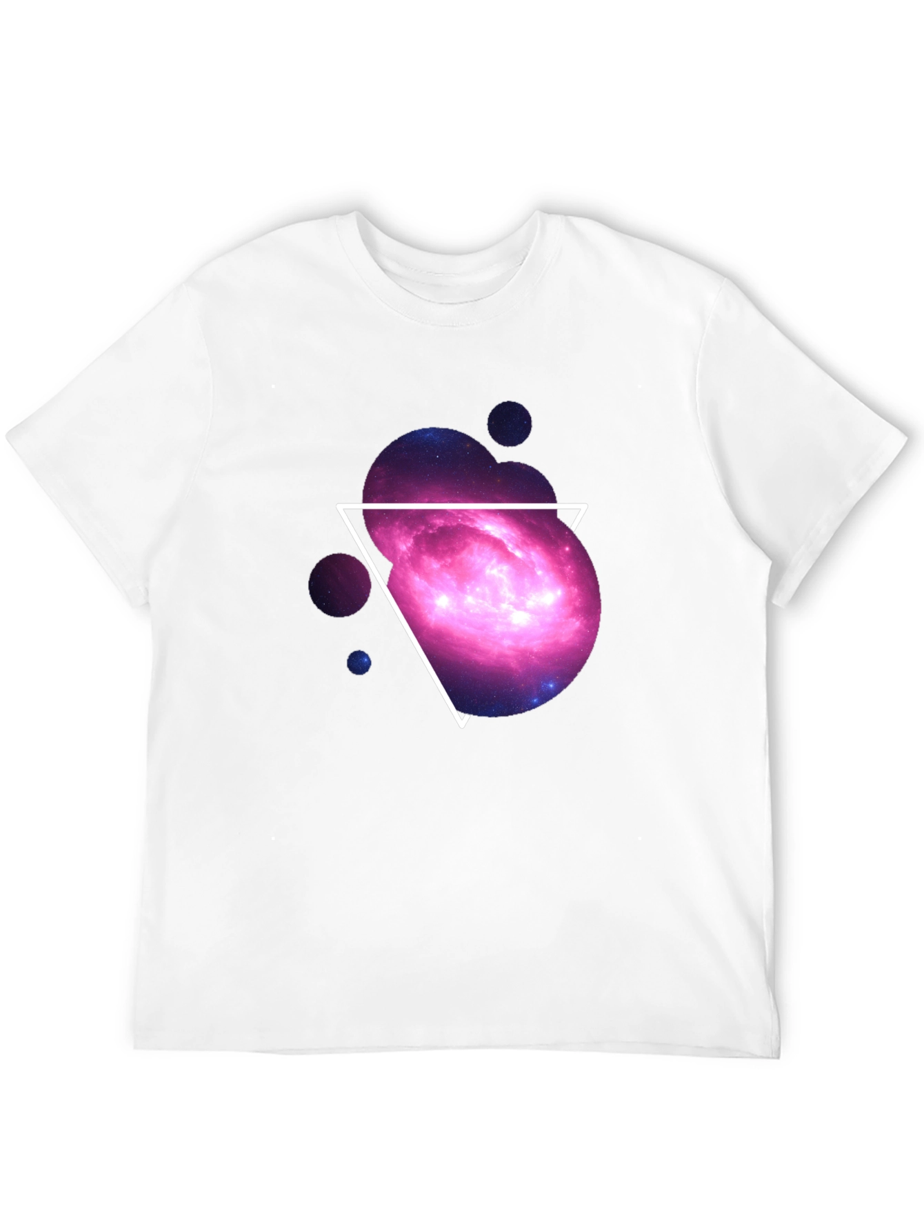 Galaxy Triangle Graphic Tee - Cosmic Style