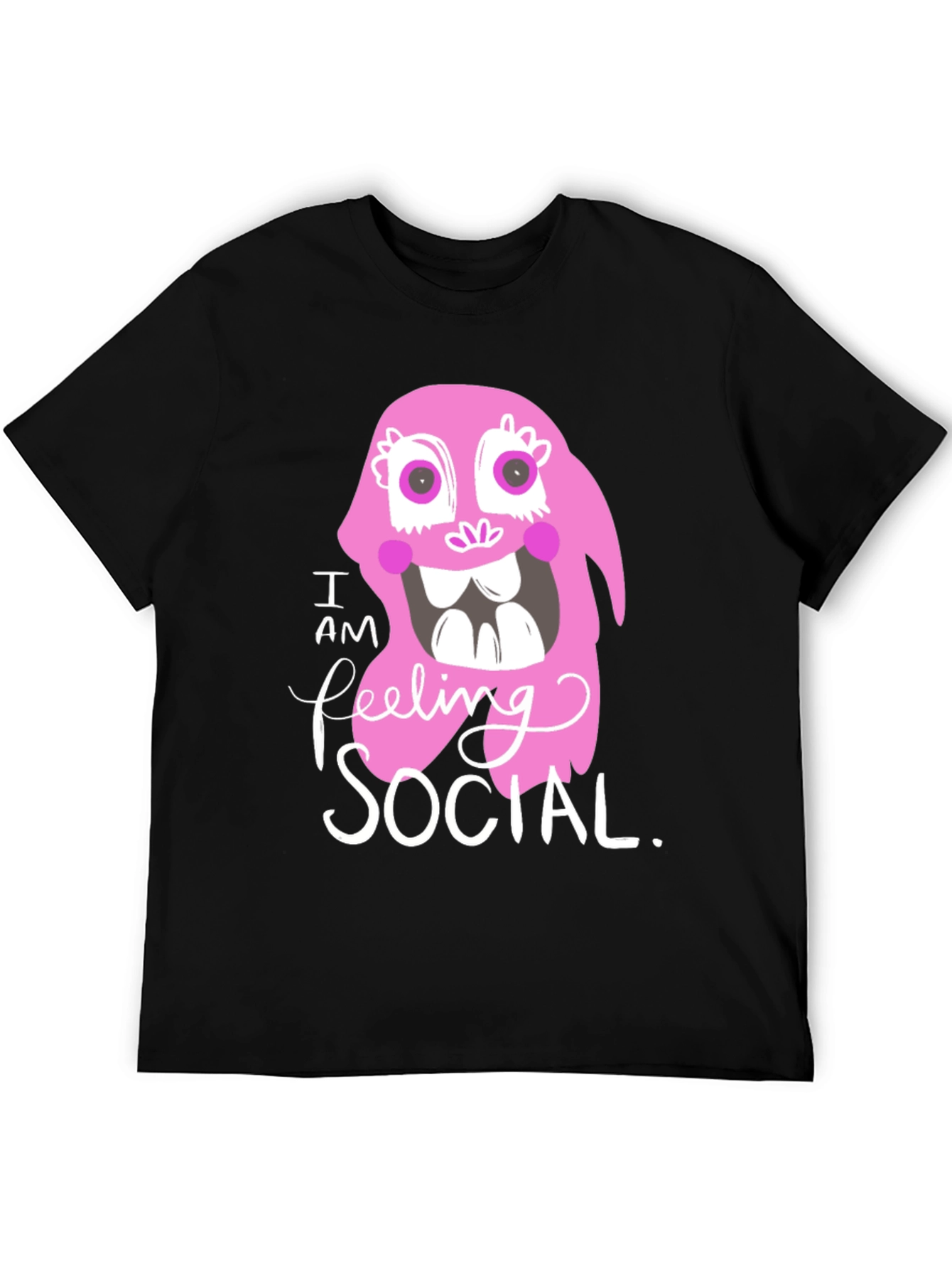I am Feeling Social T-Shirt - Funny Graphic Tee