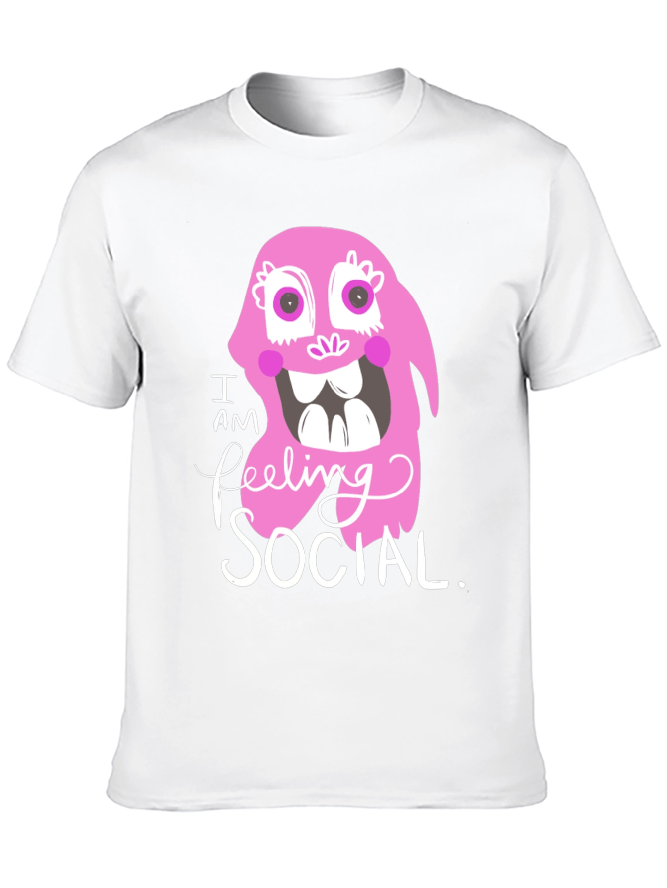 I am Feeling Social T-Shirt - Funny Graphic Tee