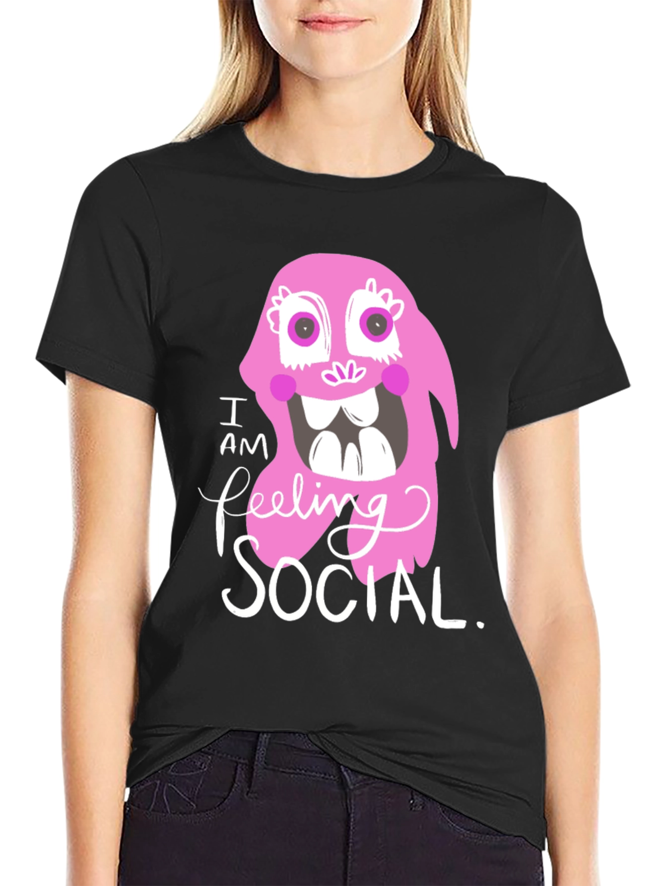 I am Feeling Social T-Shirt - Funny Graphic Tee
