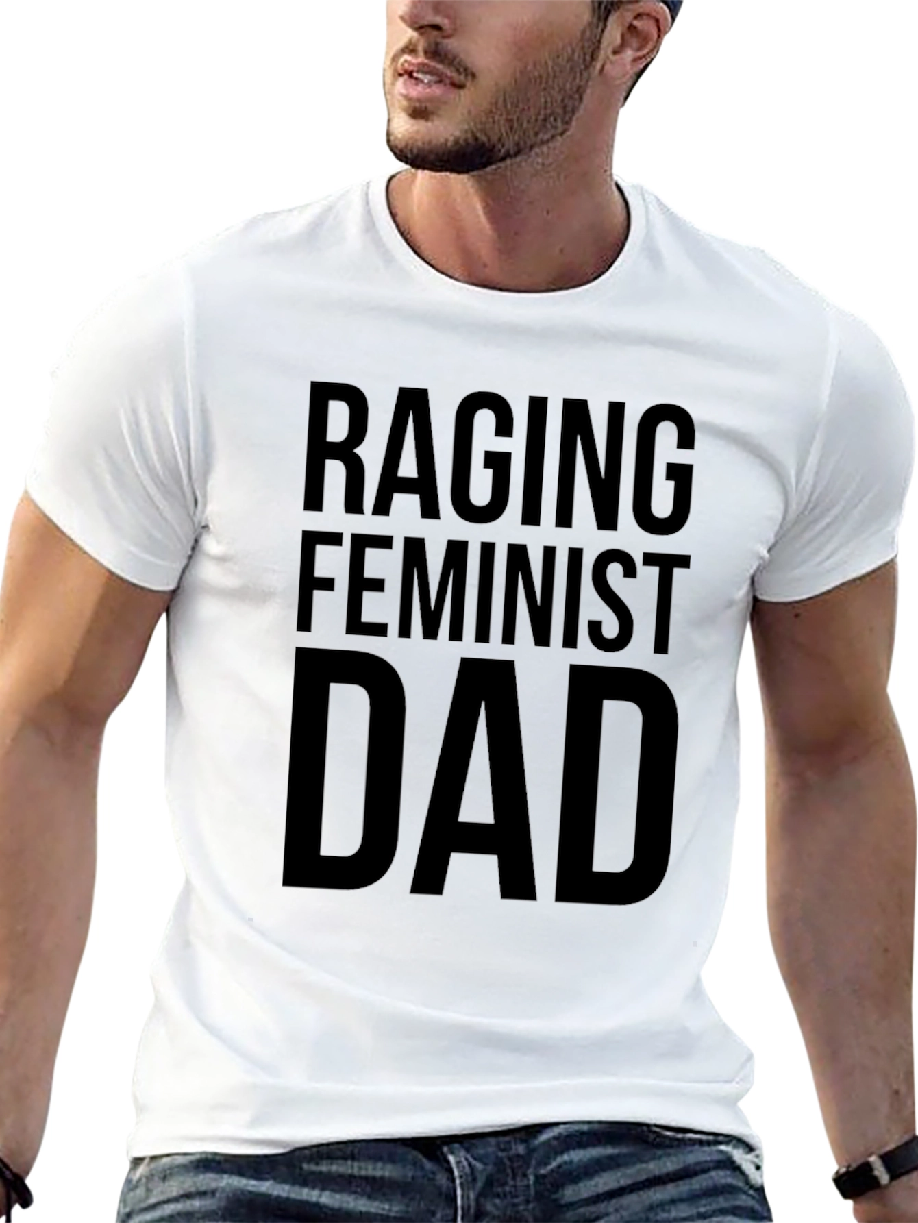 Raging Feminist Dad Graphic T-Shirt