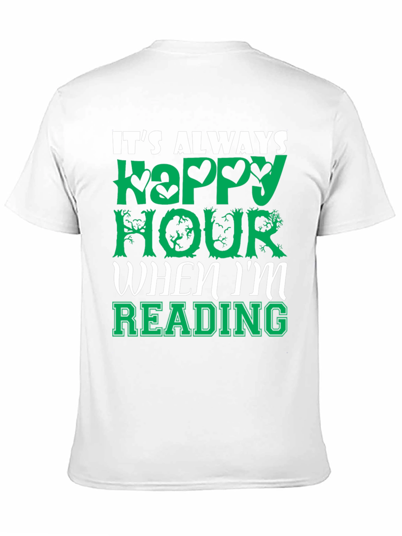 Happy Hour Reading T-Shirt - Book Lover Tee