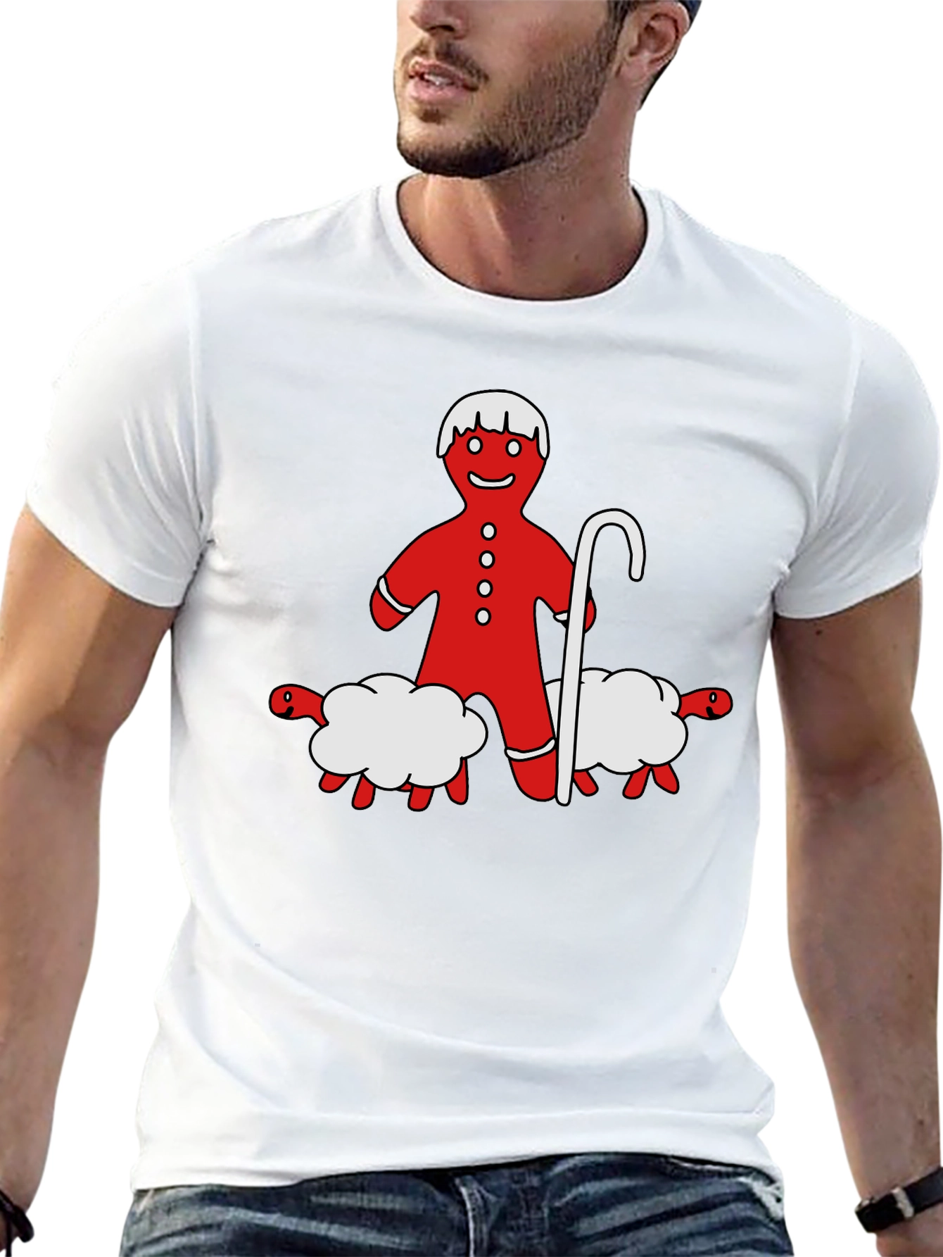 Gingerbread Shepherd T-Shirt - Holiday Funny Tee