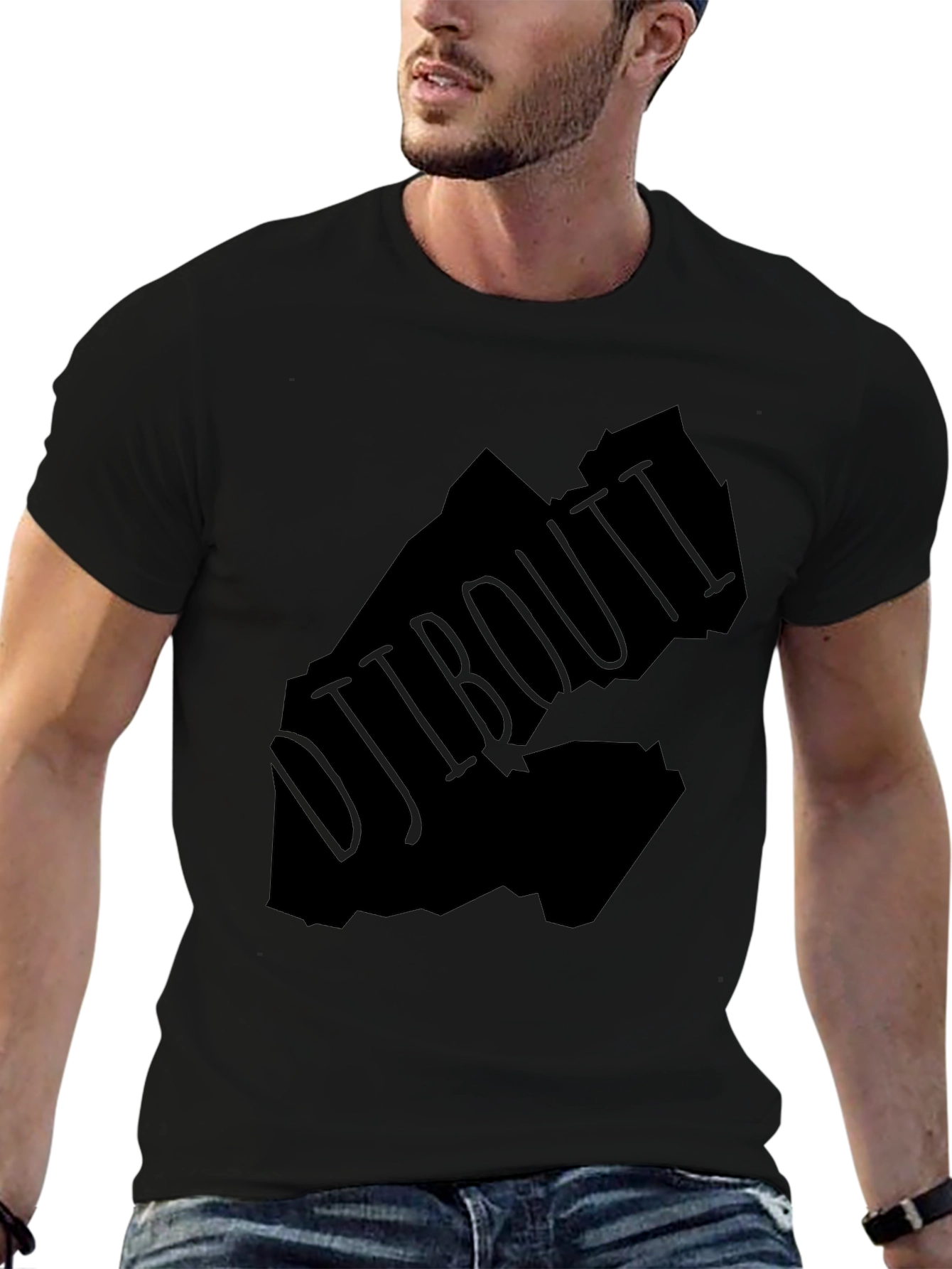 Djibouti Map T-Shirt - Black Graphic Tee