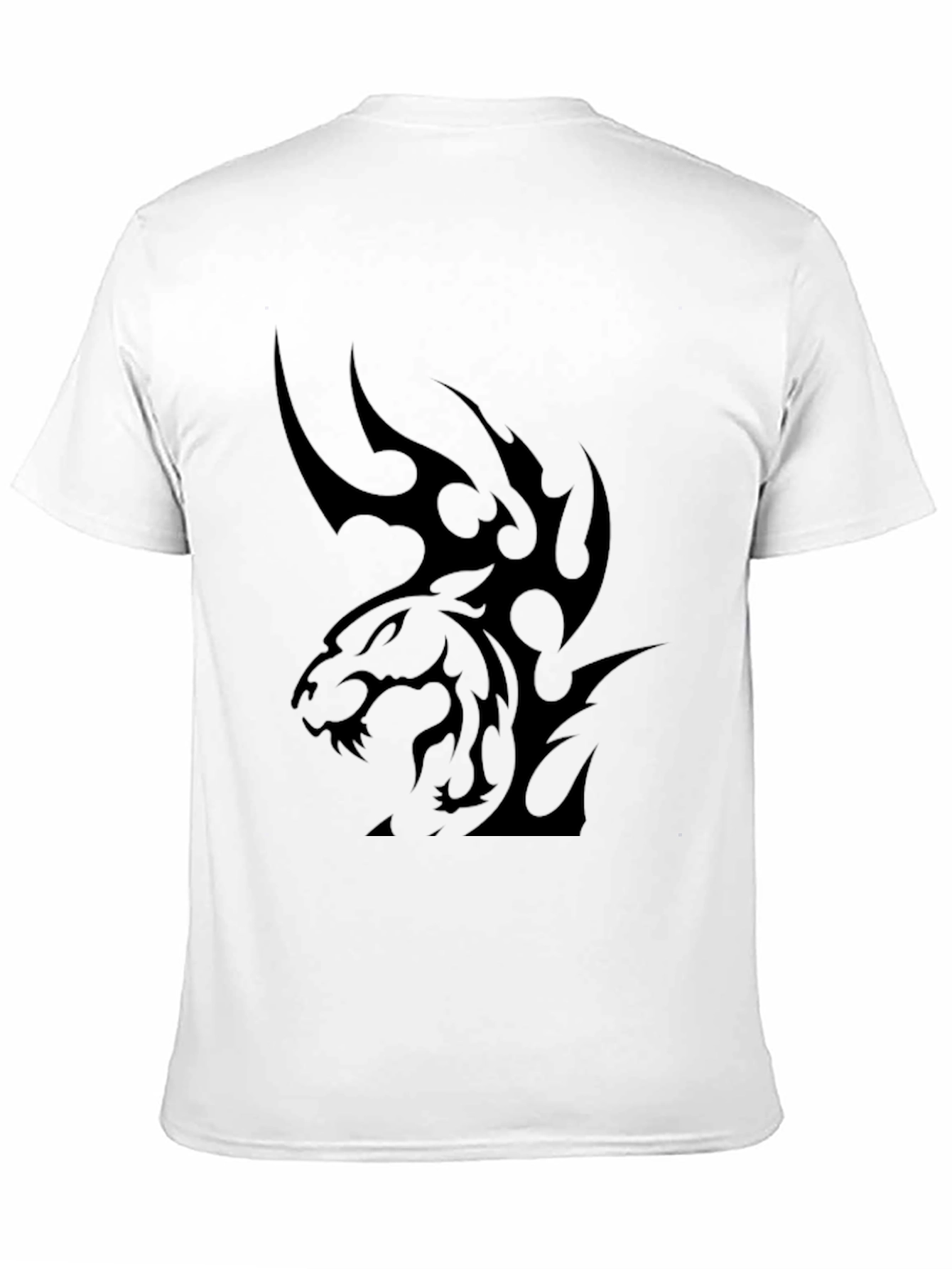 Black Tiger Graphic Tee - Mens Casual Style