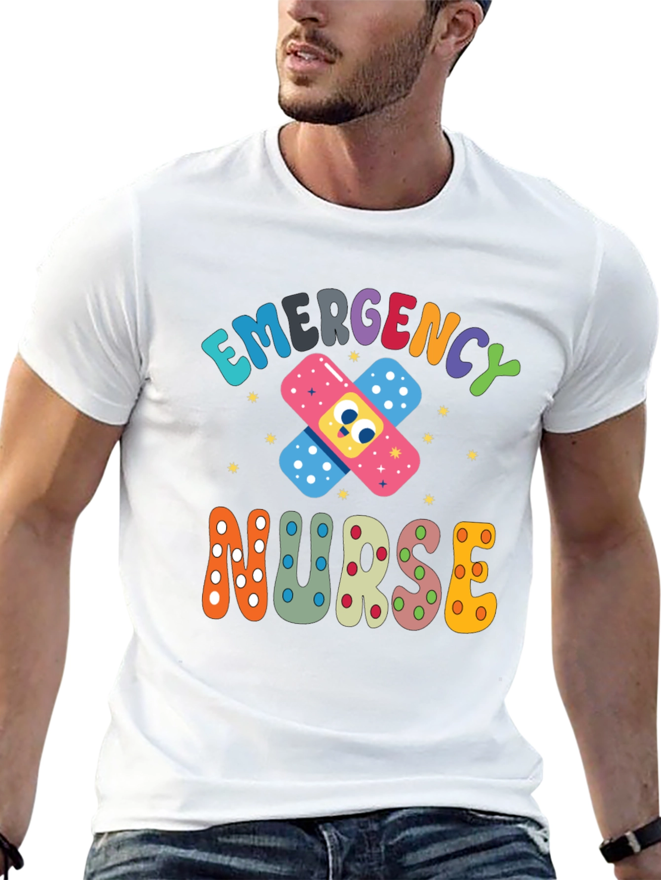 Emergency Nurse T-Shirt - Funny Bandage Design