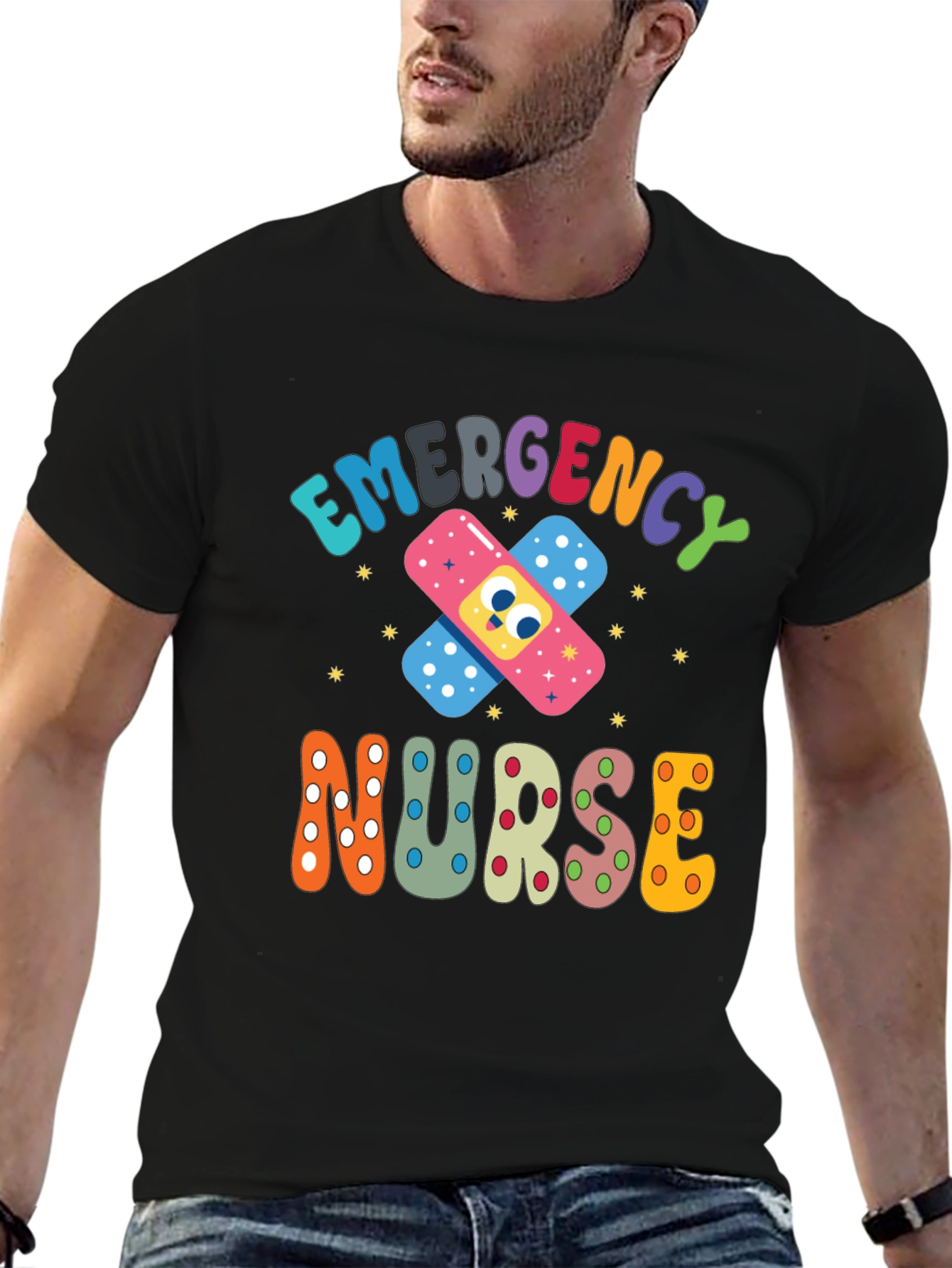 Emergency Nurse T-Shirt - Funny Bandage Design