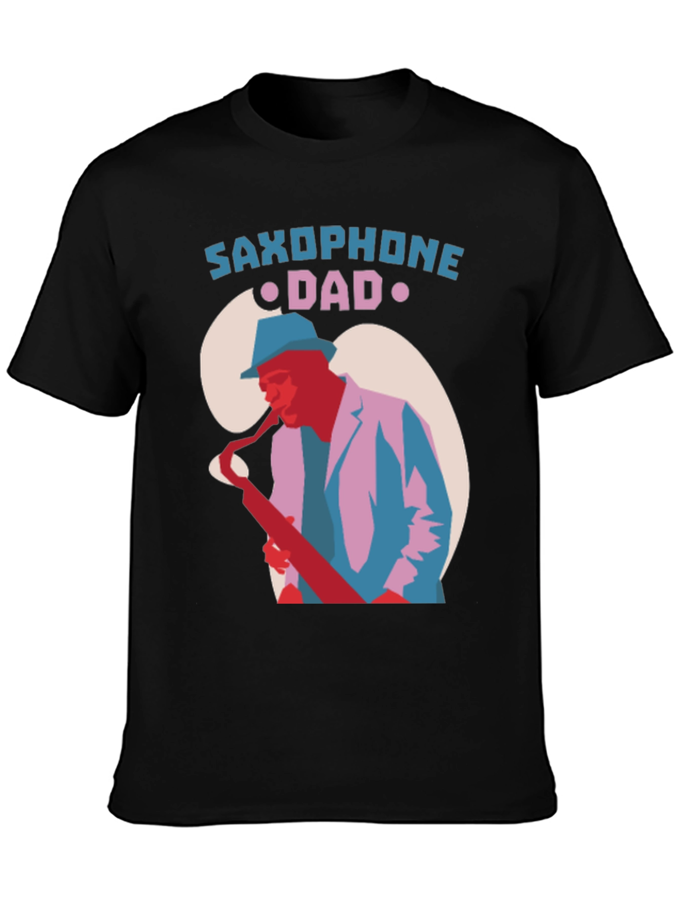 Saxophone Dad Graphic Tee - Cool Jazz T-Shirt