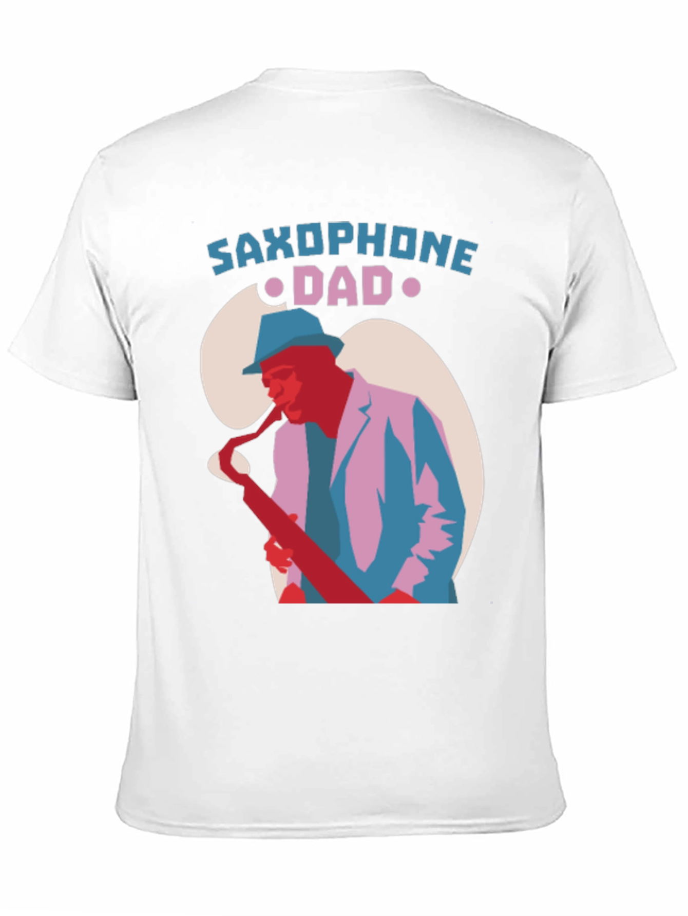 Saxophone Dad Graphic Tee - Cool Jazz T-Shirt