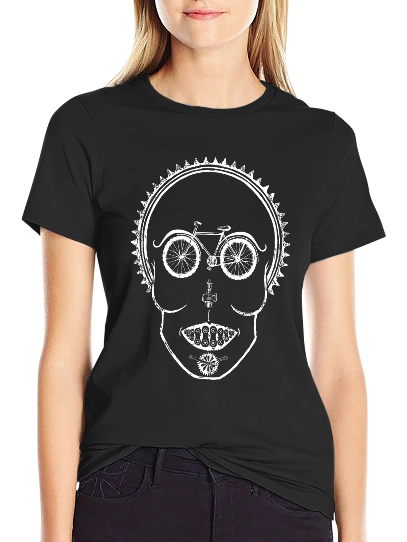 Bike Skull T-Shirt - Unique Cycling Design