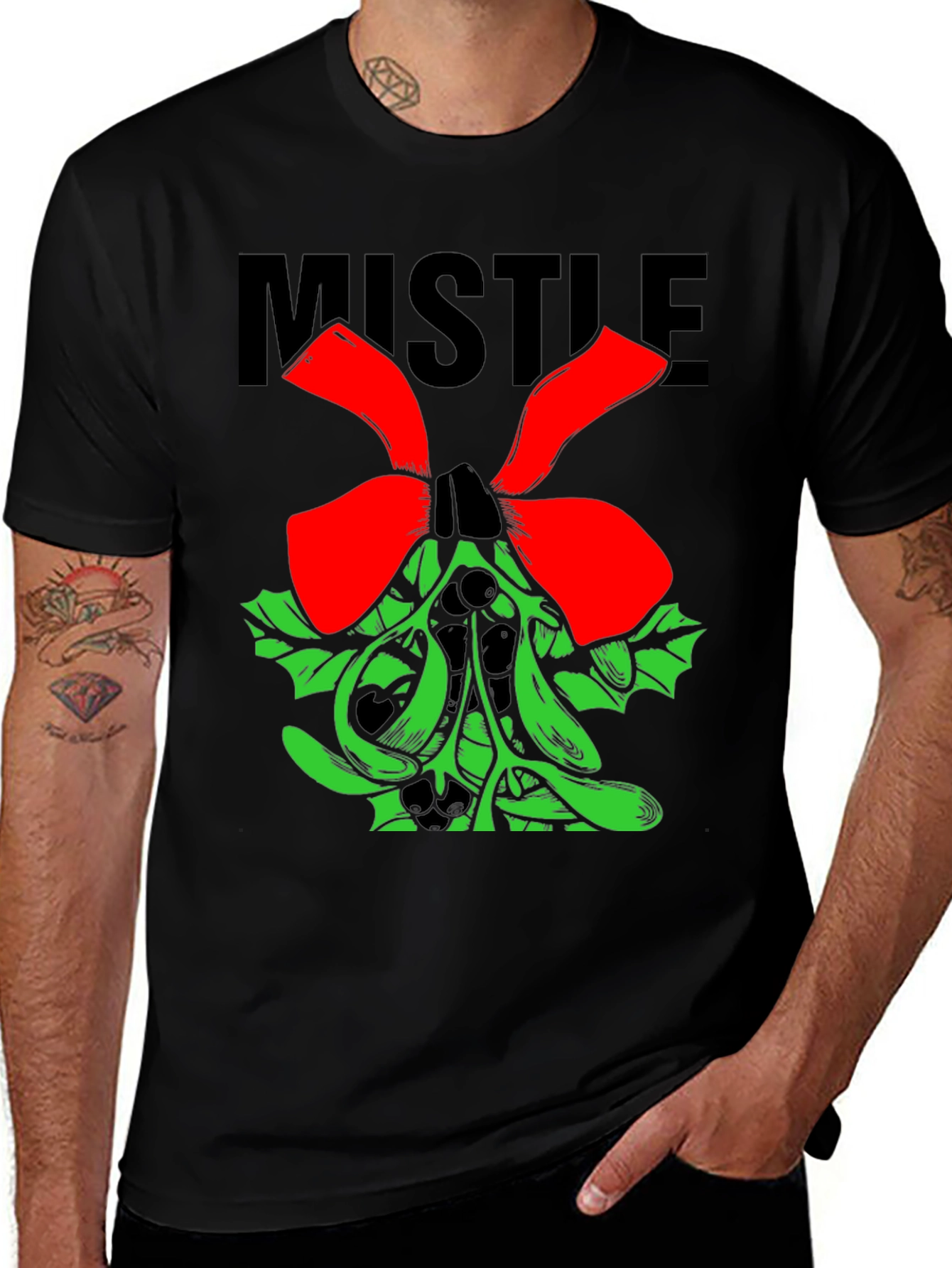 Mistletoe Holiday T-Shirt - Festive Christmas Tee