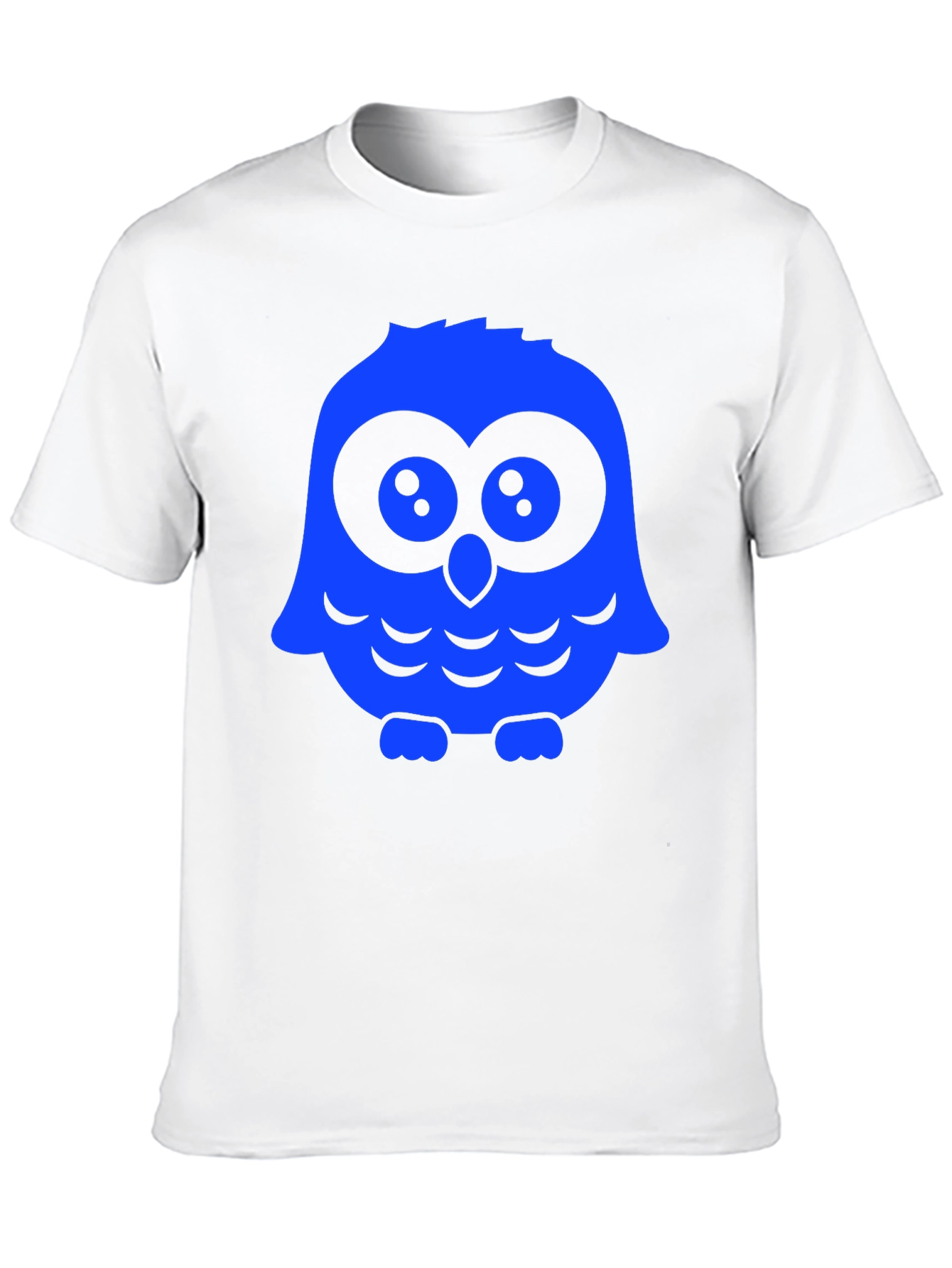 Owl Graphic Print T-Shirt - Black Casual Tee