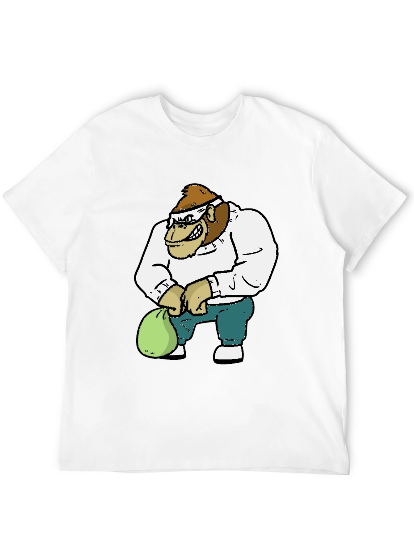 Gorilla Cartoon Graphic T-Shirt