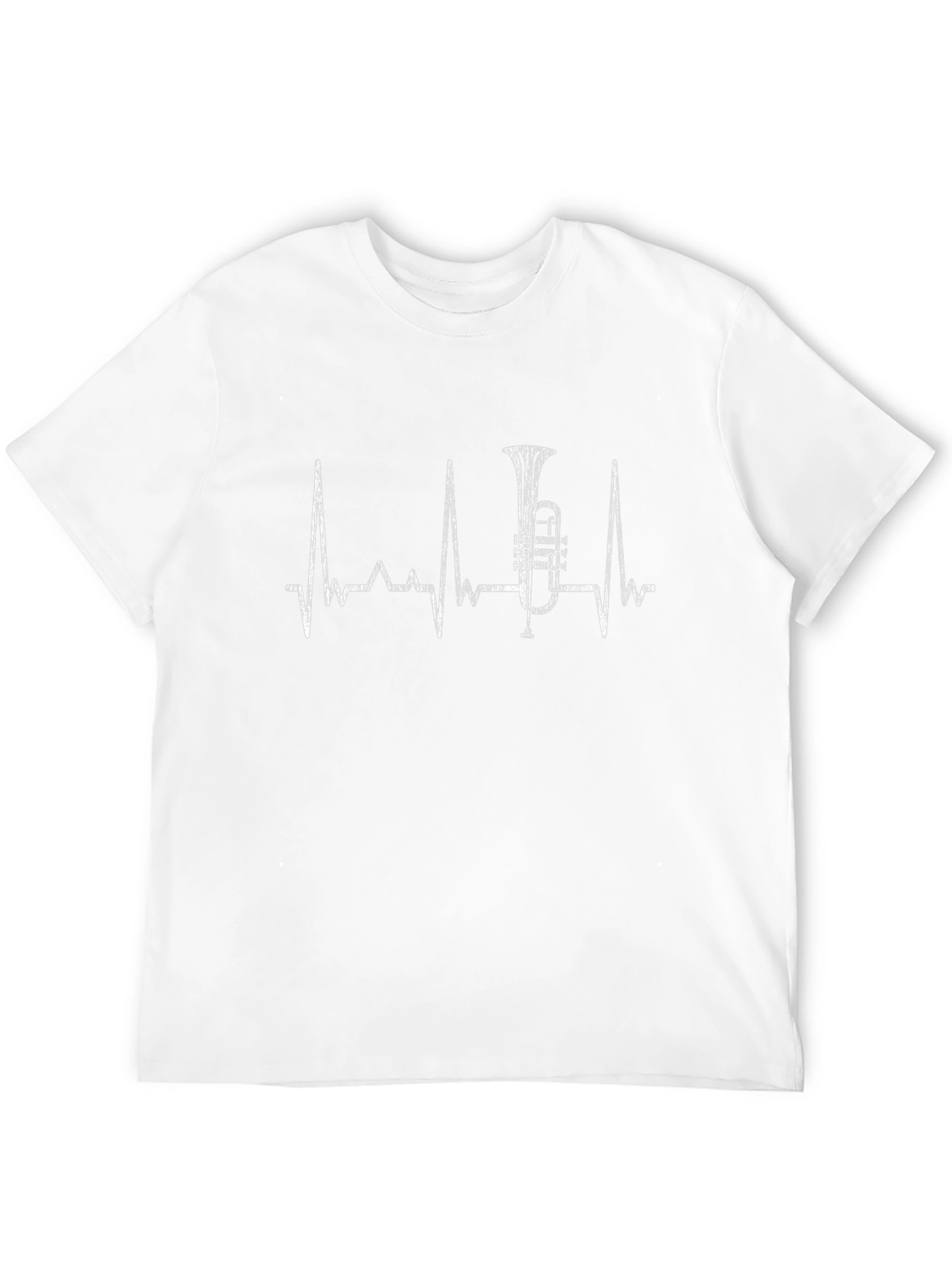 Tuba Heartbeat T-Shirt - Musicians Pulse