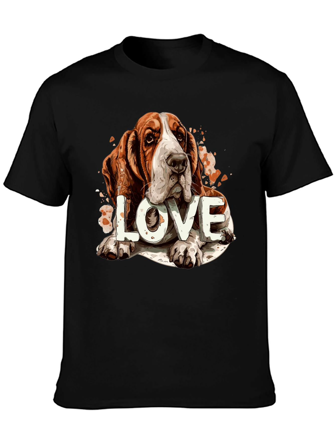 Basset Hound Love Graphic Tee