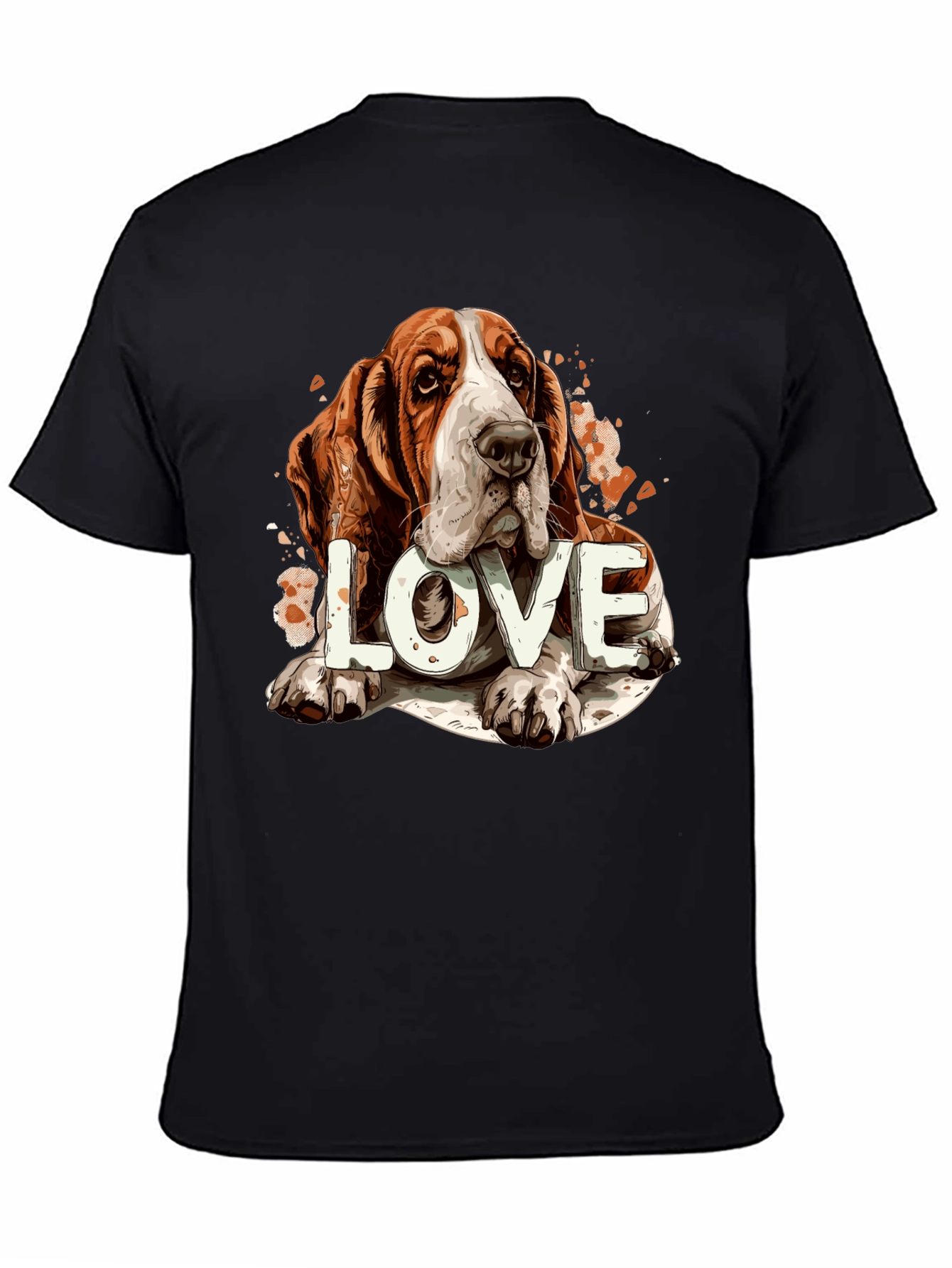 Basset Hound Love Graphic Tee
