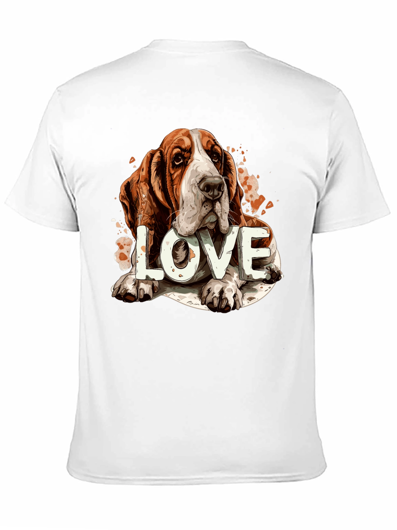 Basset Hound Love Graphic Tee