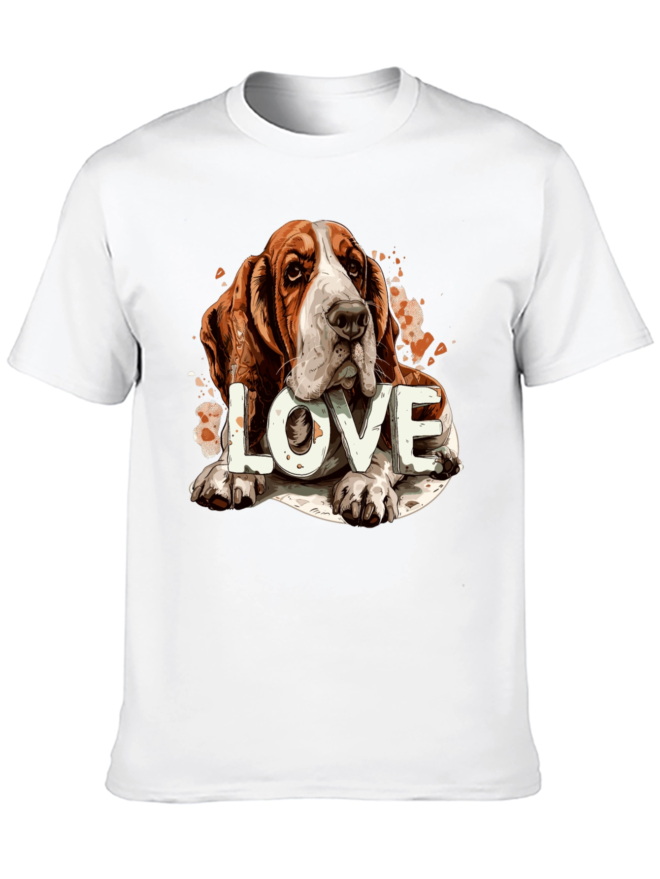 Basset Hound Love Graphic Tee