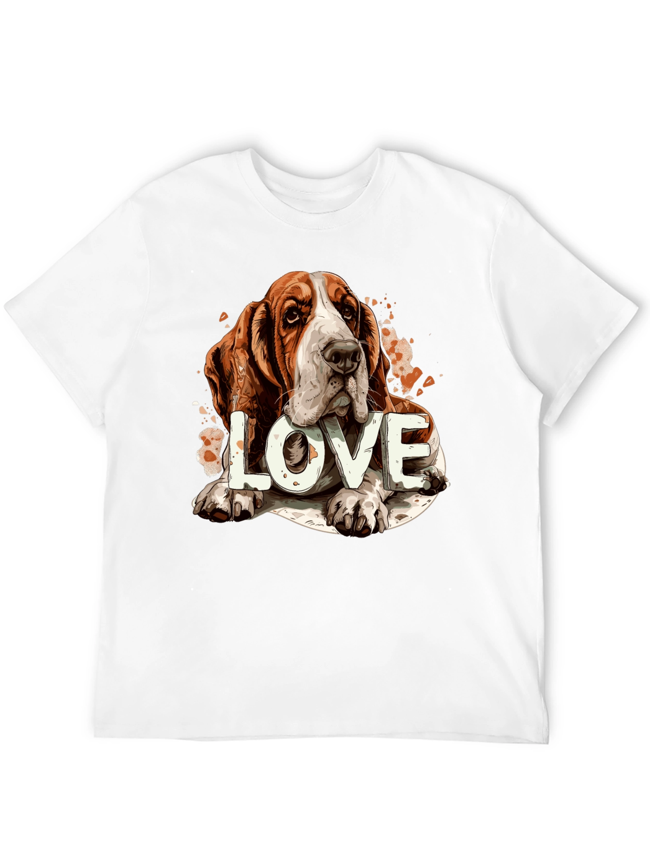 Basset Hound Love Graphic Tee