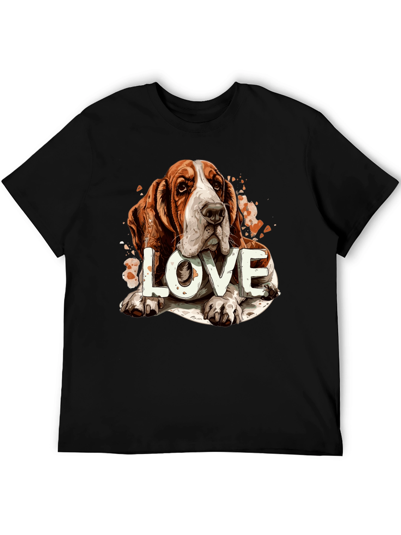 Basset Hound Love Graphic Tee