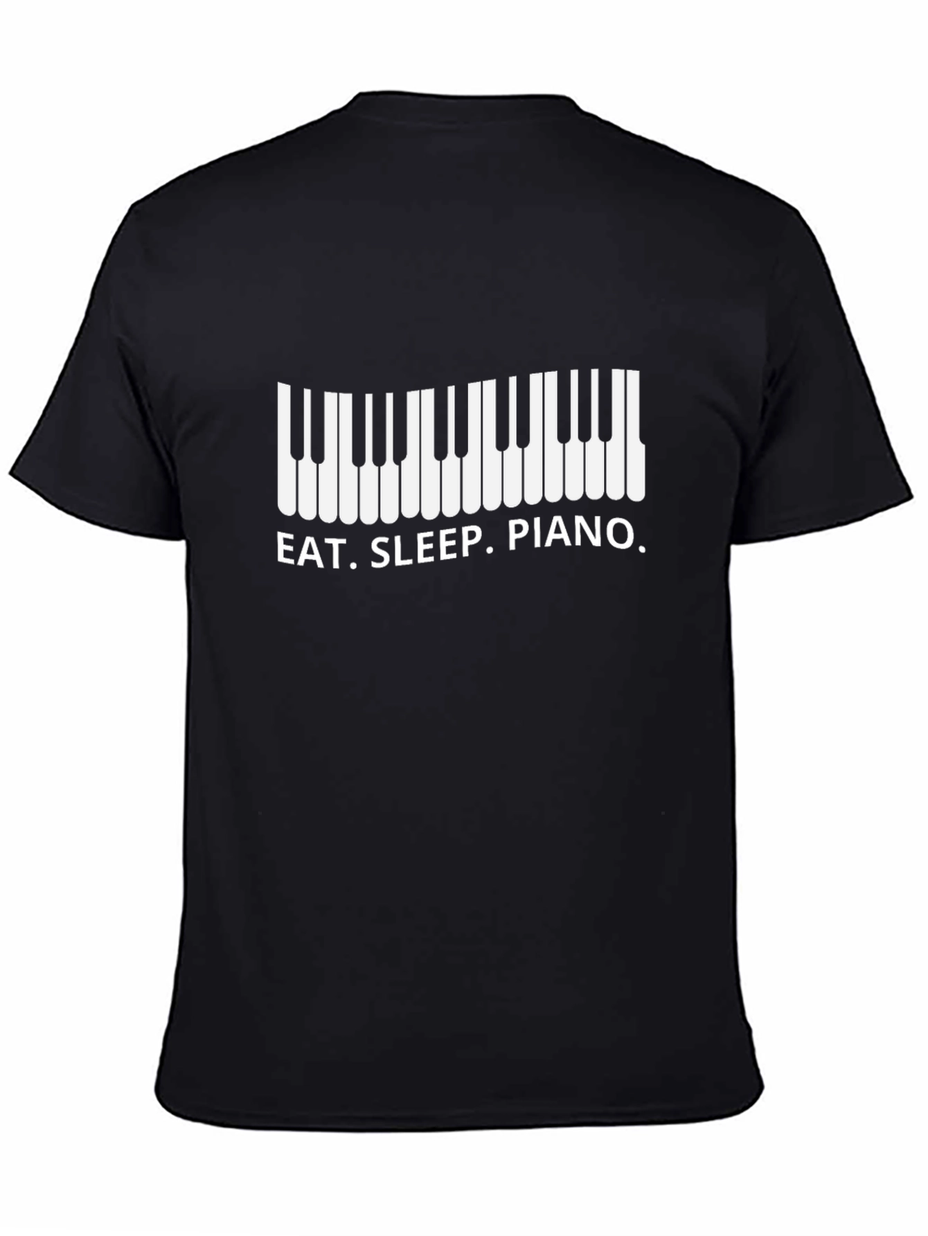 Eat Sleep Piano Black T-Shirt