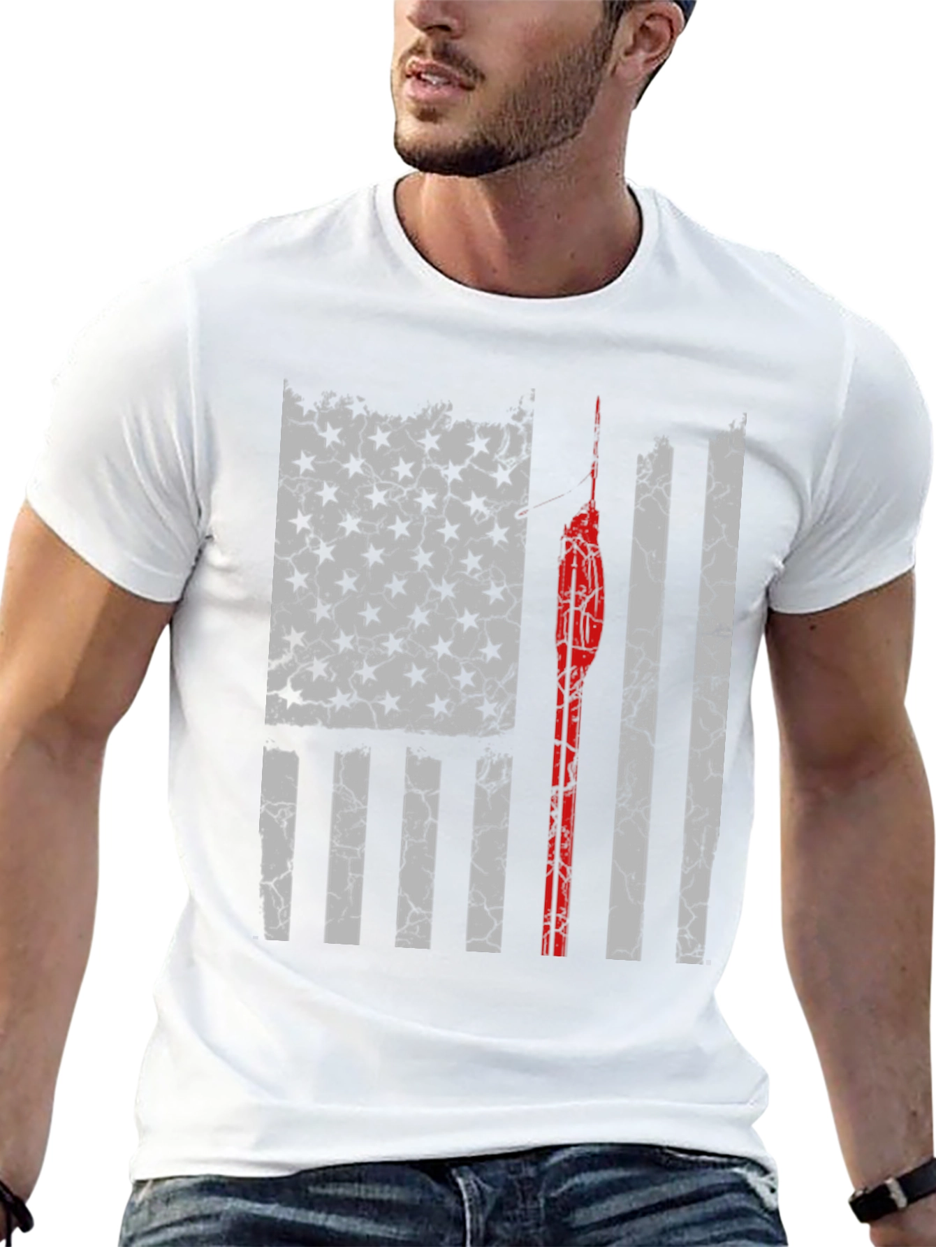 Distressed American Flag T-Shirt