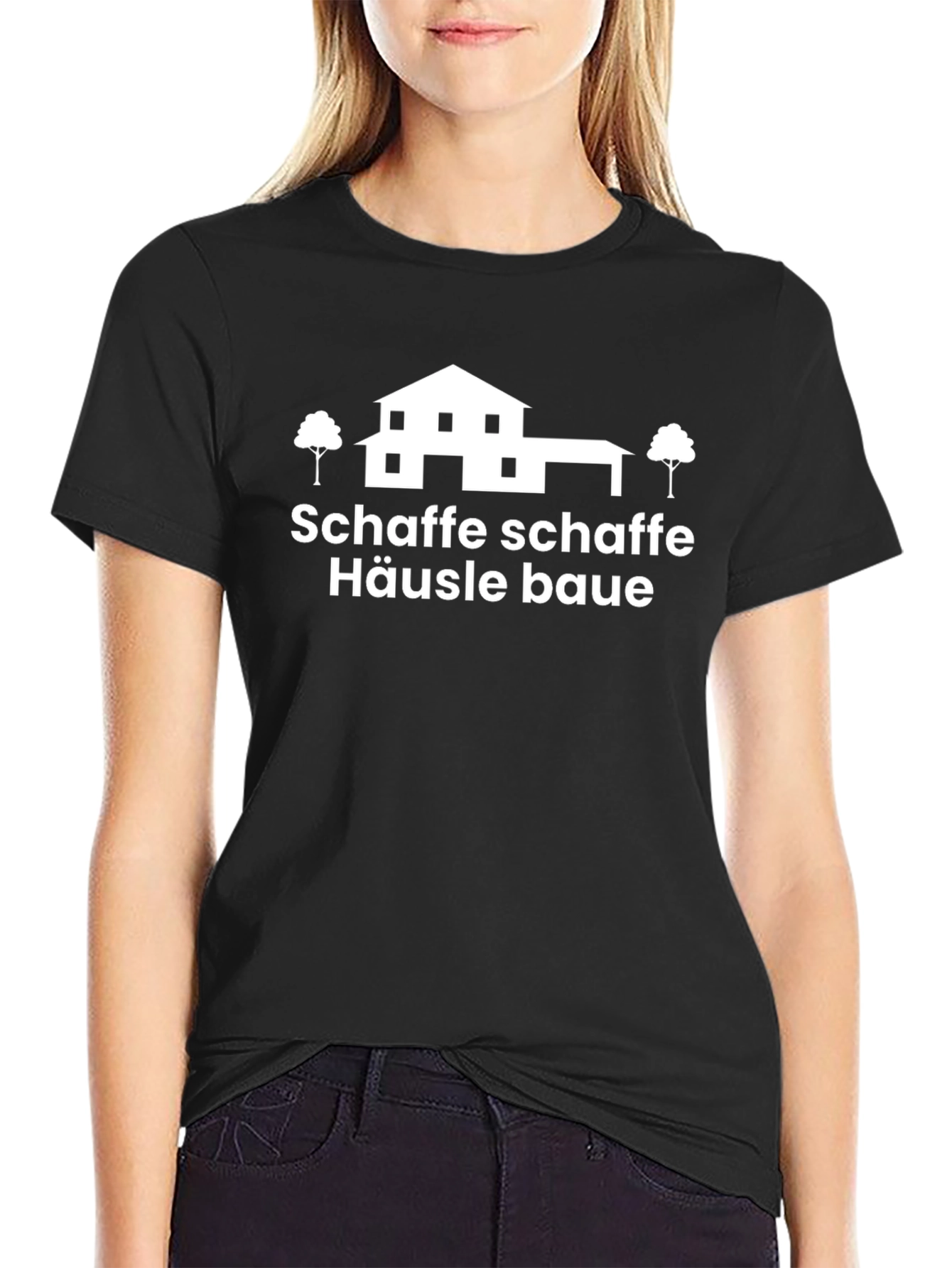 Schaffe Schaffe Häusle Baue Graphic Tee
