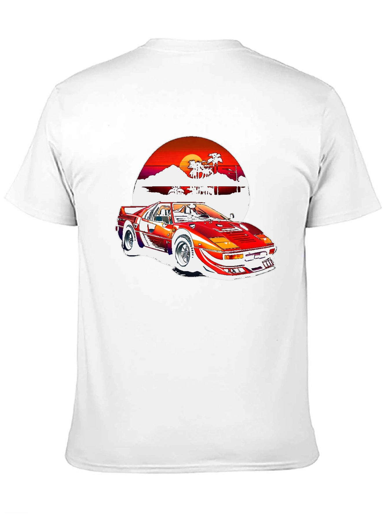 Retro 80s Style Car Graphic Tee