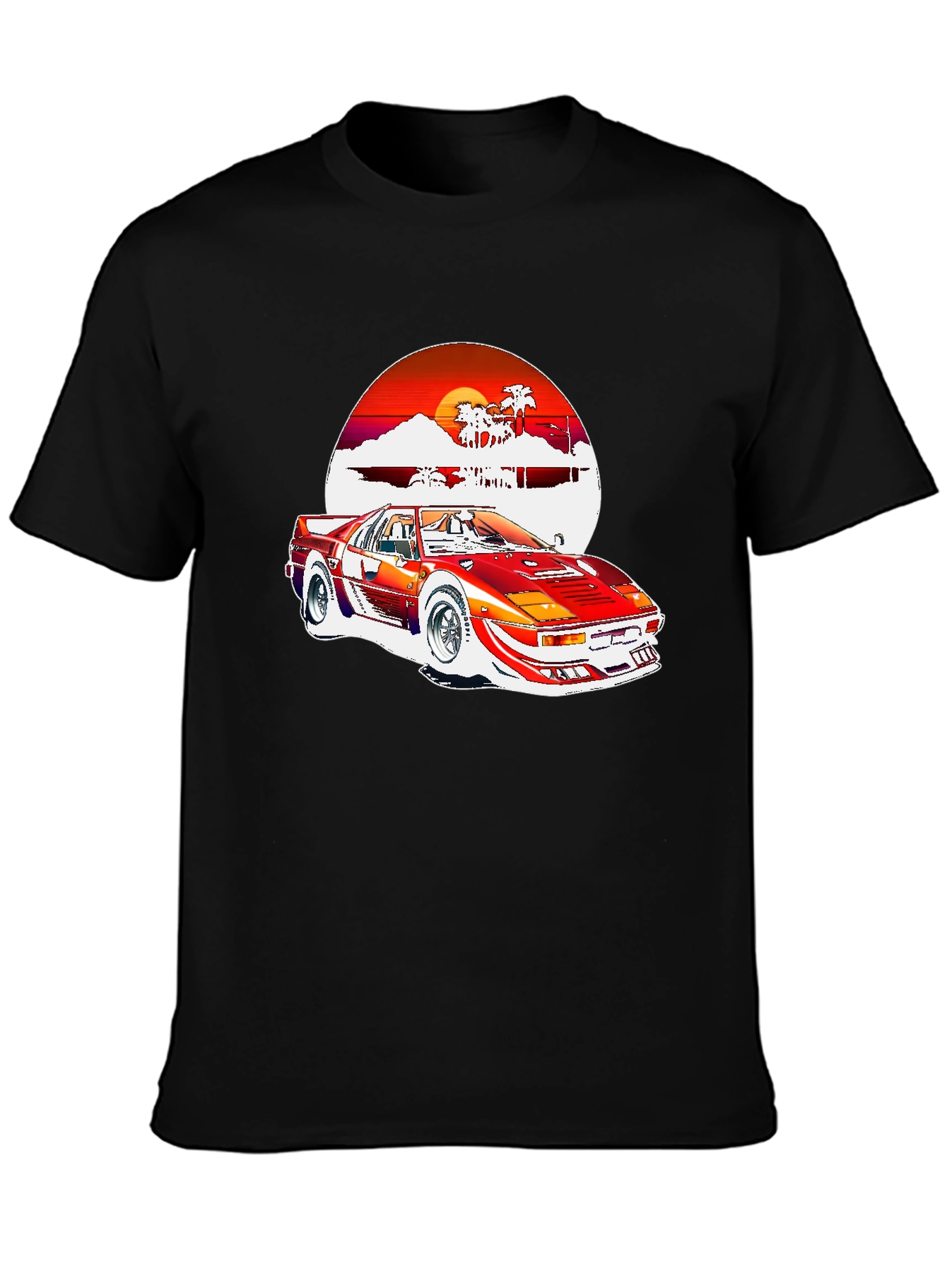 Retro 80s Style Car Graphic Tee