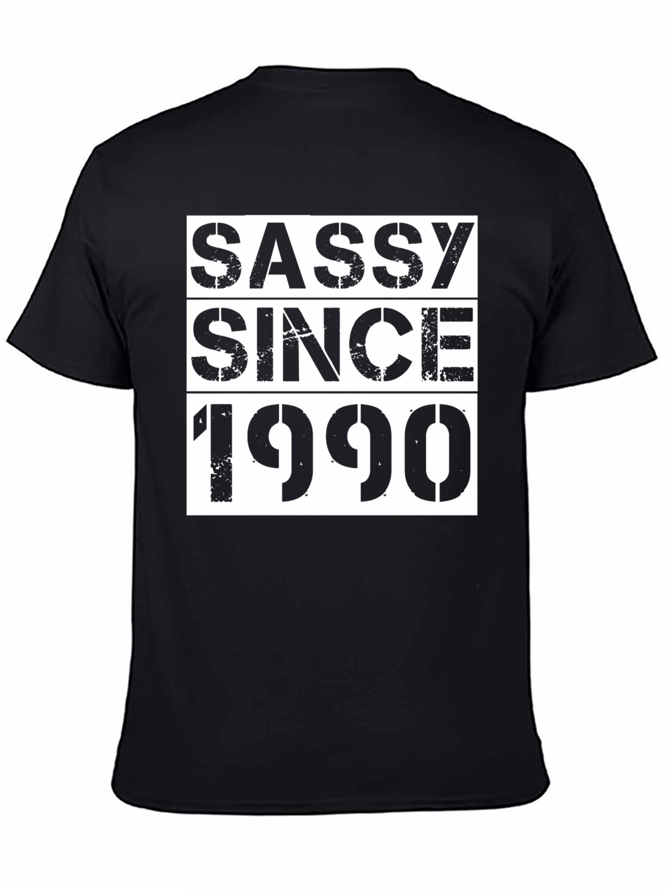 Sassy Since 1990 Graphic Tee - Black
