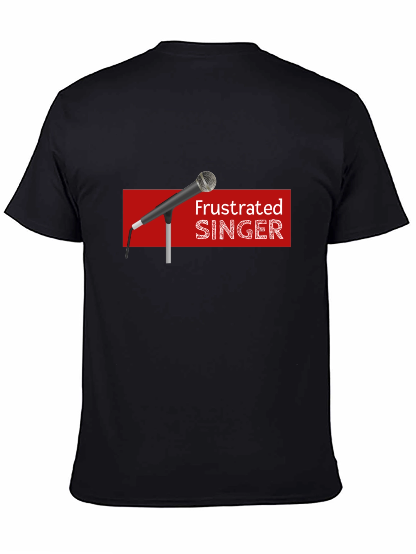 Frustrated Singer Black Graphic Tee