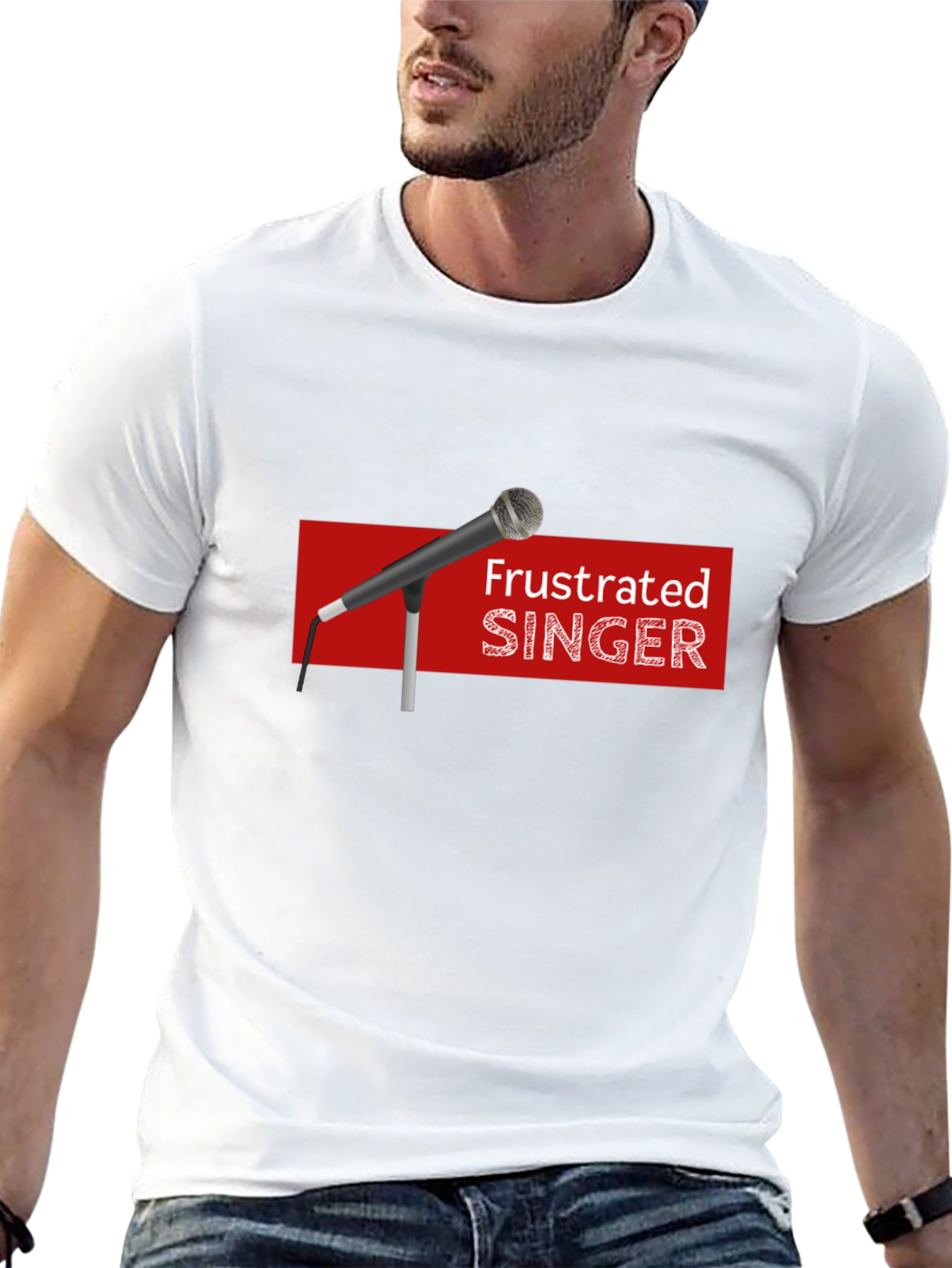 Frustrated Singer Black Graphic Tee