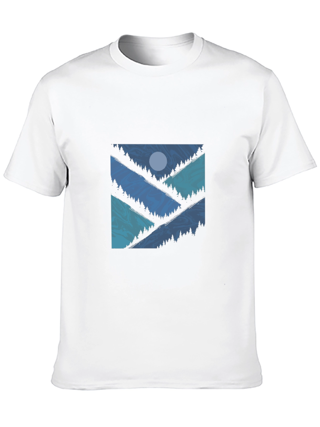 Geometric Mountainscape T-Shirt