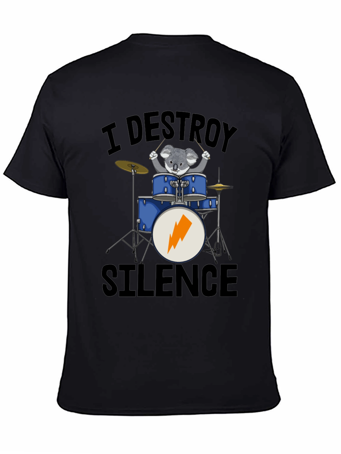 I Destroy Silence Koala Drummer T-Shirt