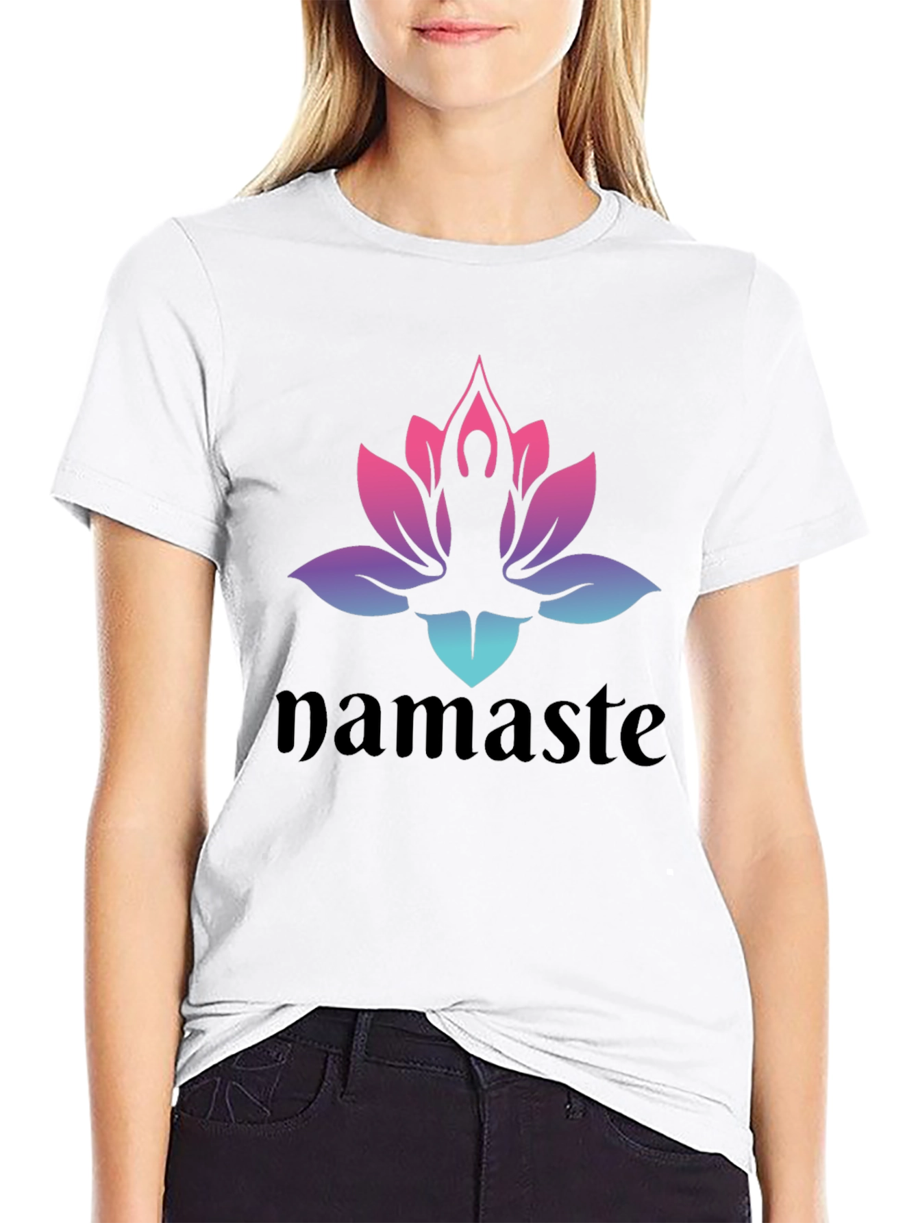 Namaste Lotus Yoga T-Shirt