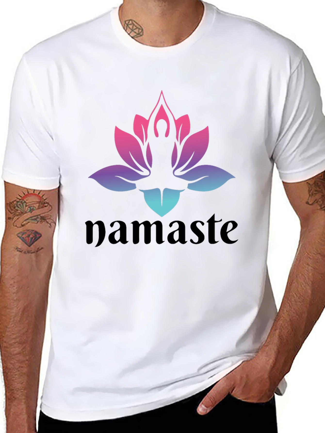 Namaste Lotus Yoga T-Shirt