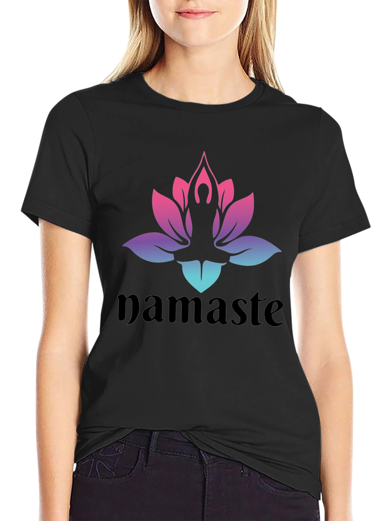 Namaste Lotus Yoga T-Shirt