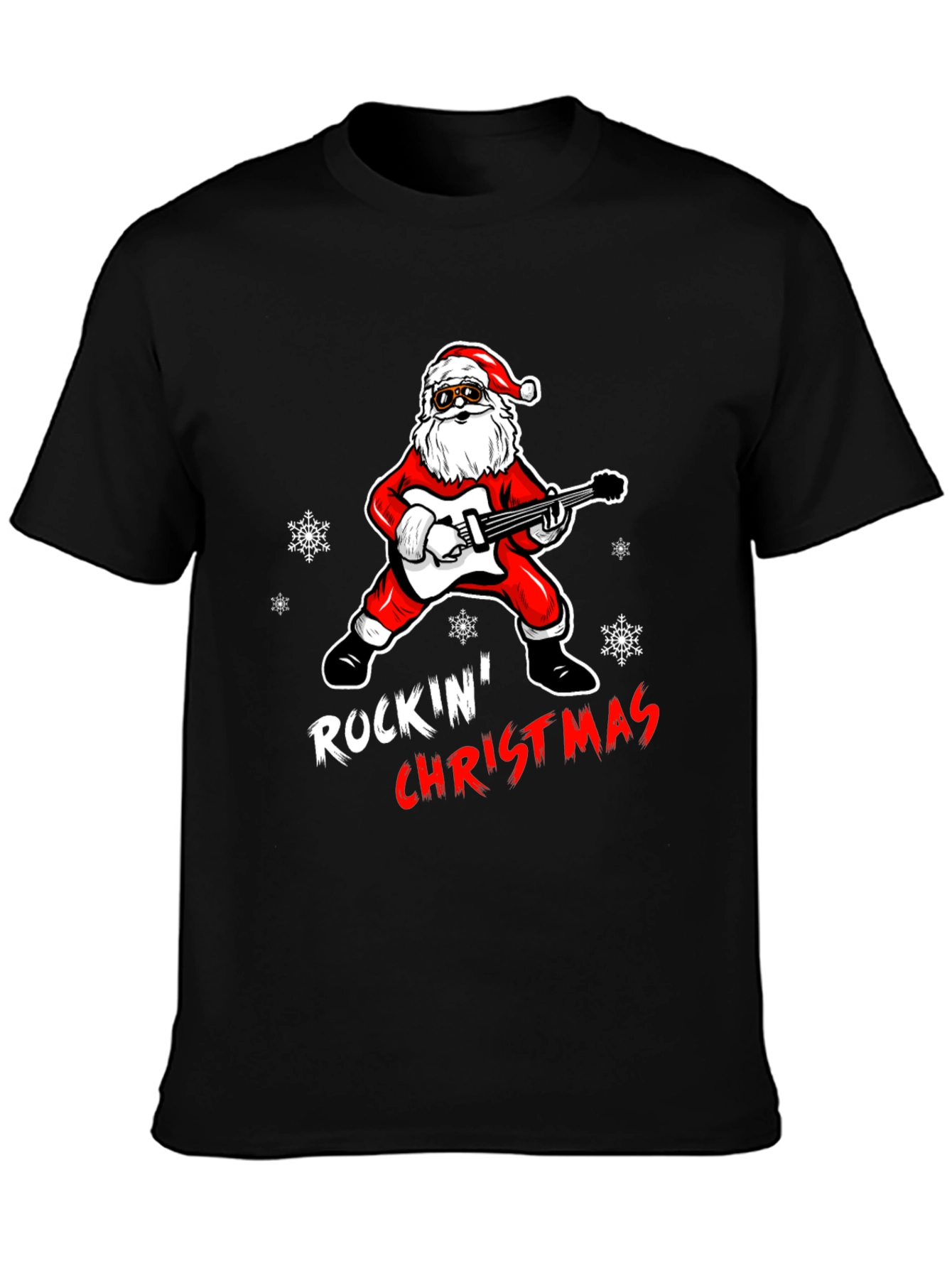 Rockin Christmas Santa T-Shirt