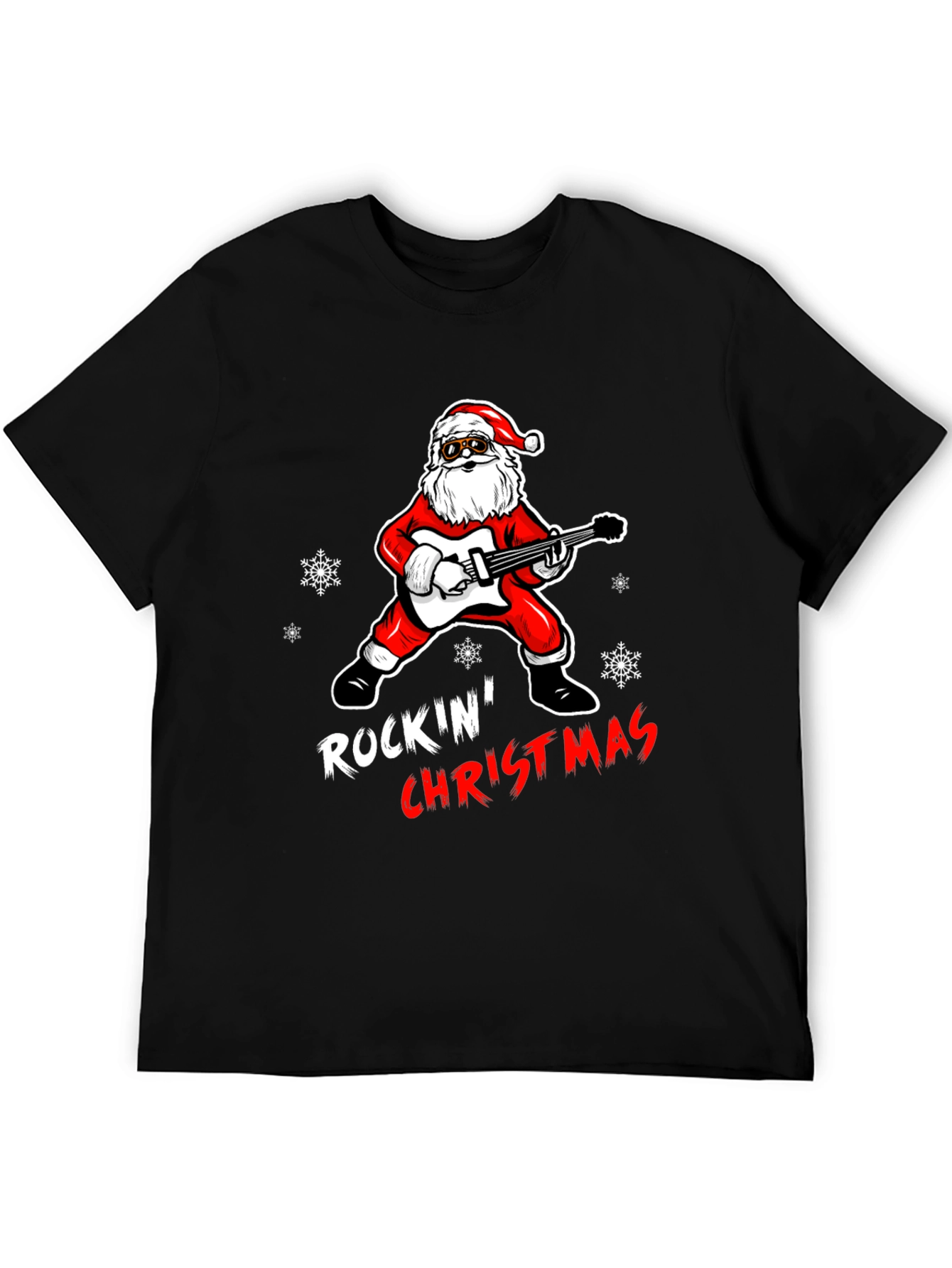 Rockin Christmas Santa T-Shirt