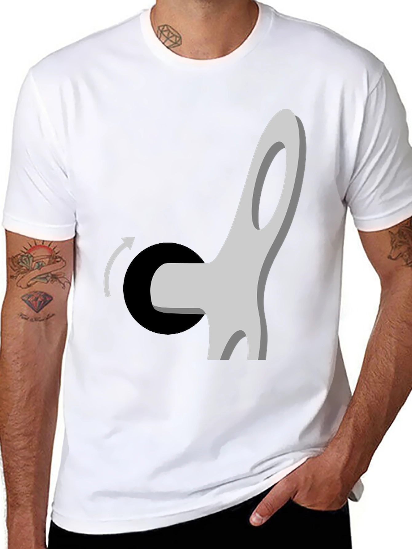 Rotating Chair Graphic T-Shirt