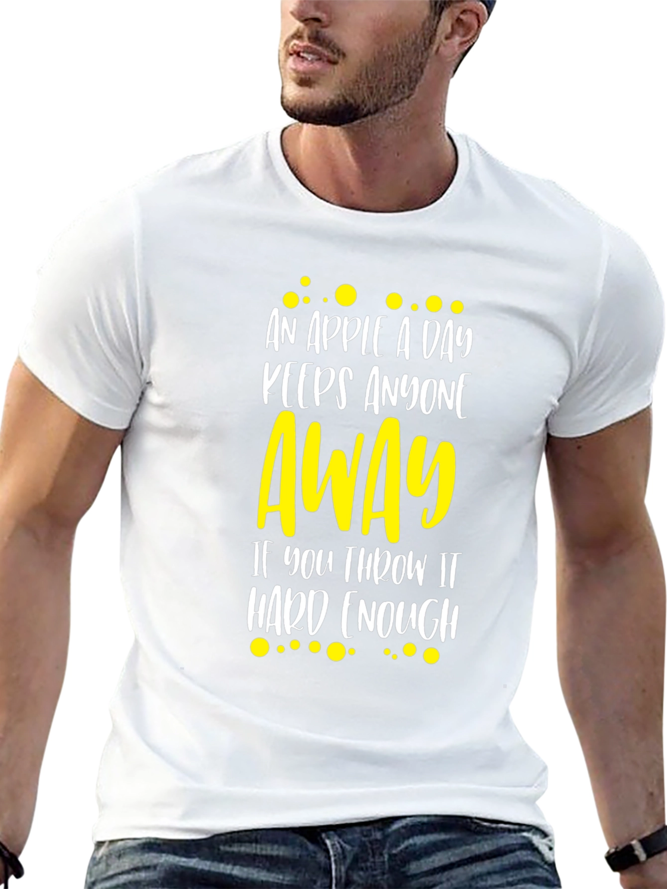 Funny Apple a Day Graphic Tee