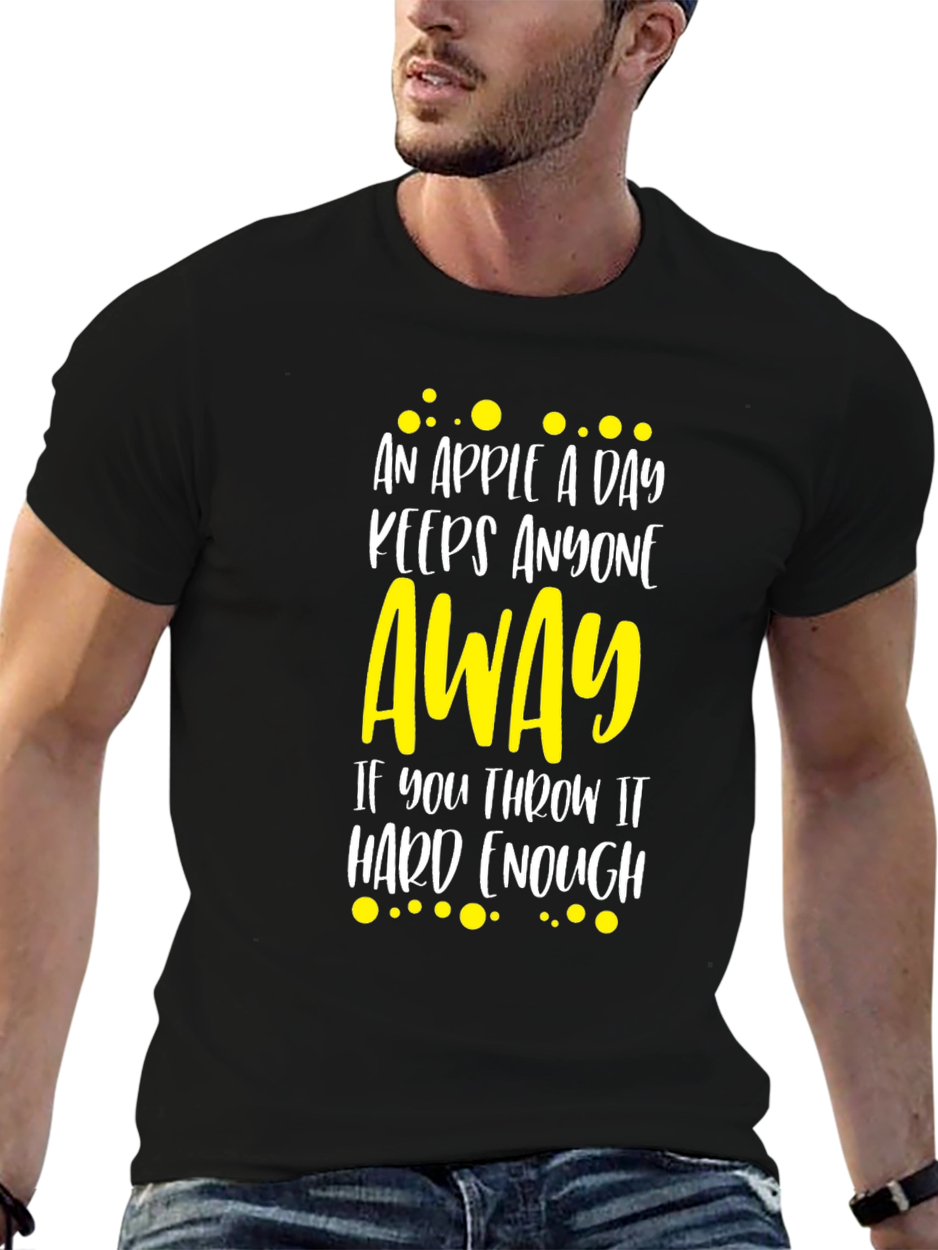 Funny Apple a Day Graphic Tee