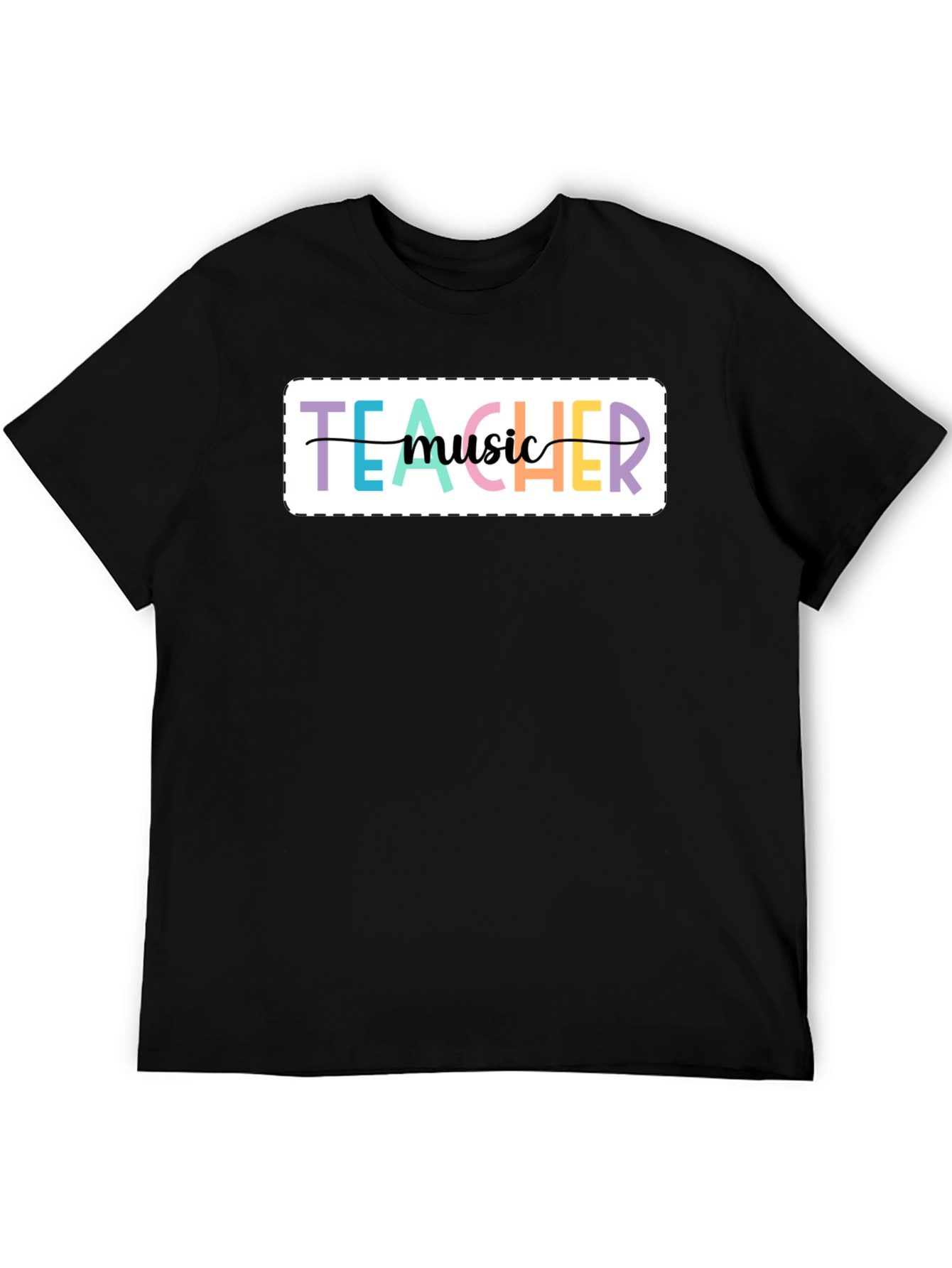 Music Teacher Graphic Tee - Unisex Black T-Shirt