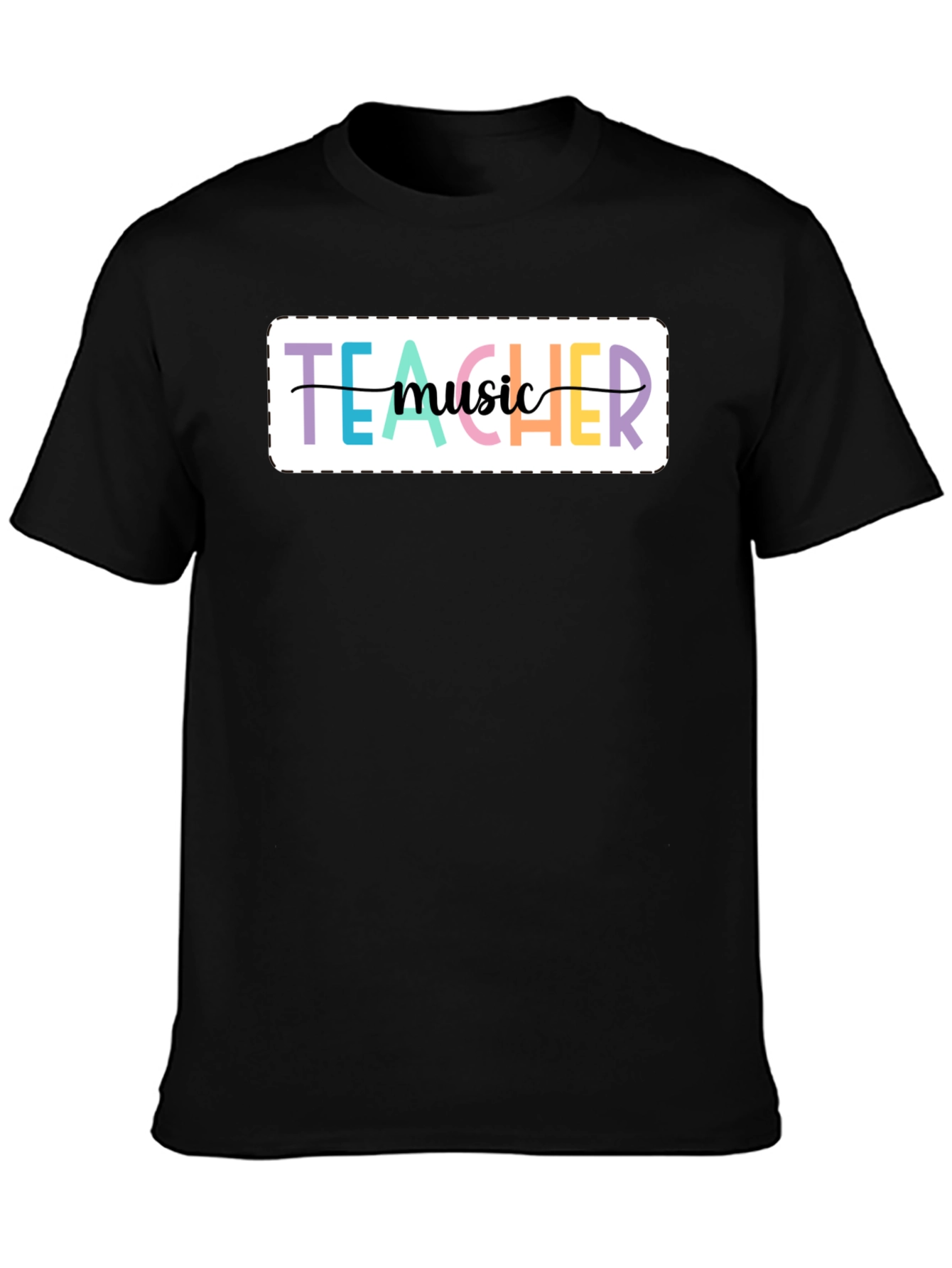 Music Teacher Graphic Tee - Unisex Black T-Shirt