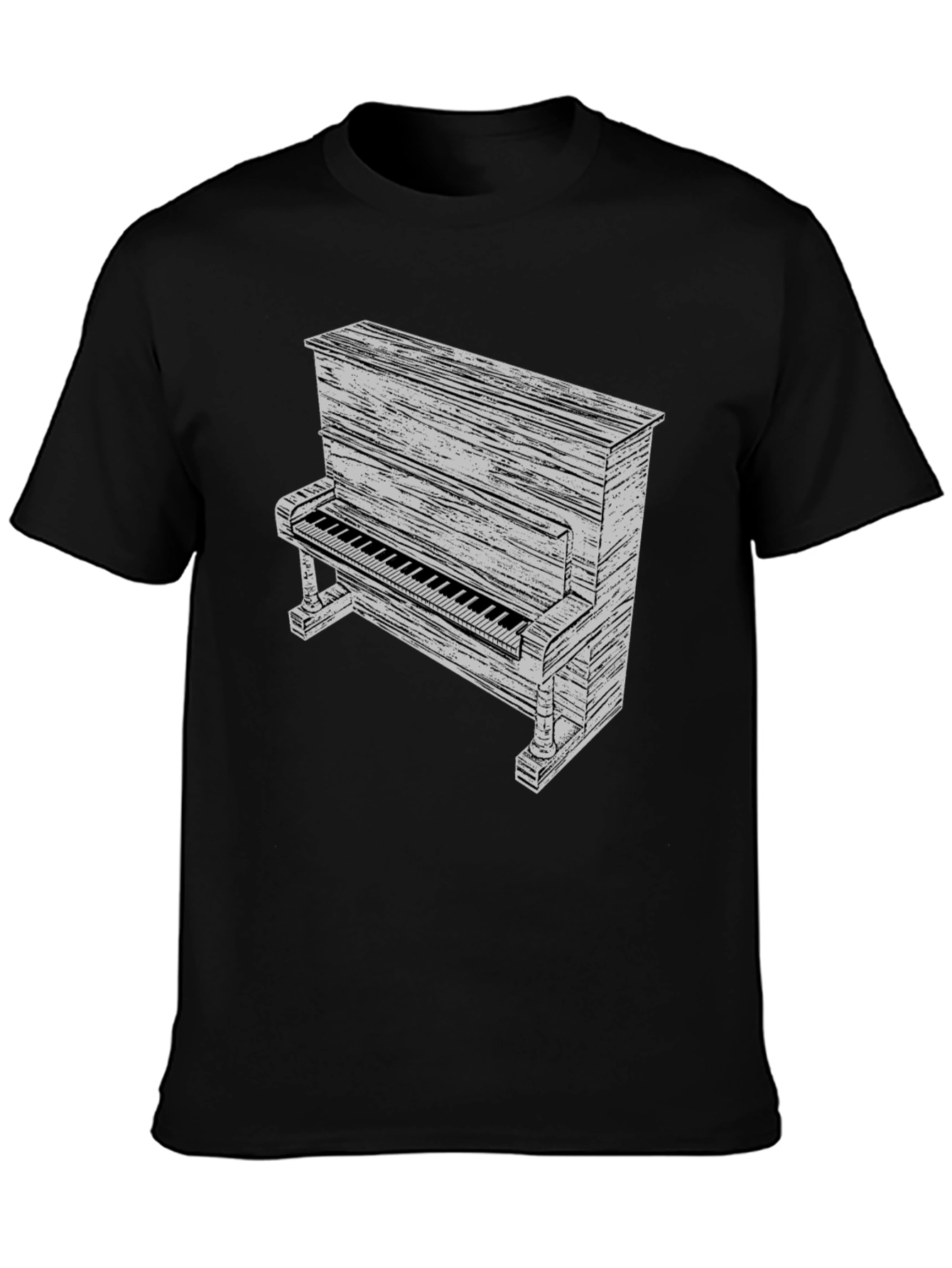 Piano Graphic Tee - Black T-Shirt