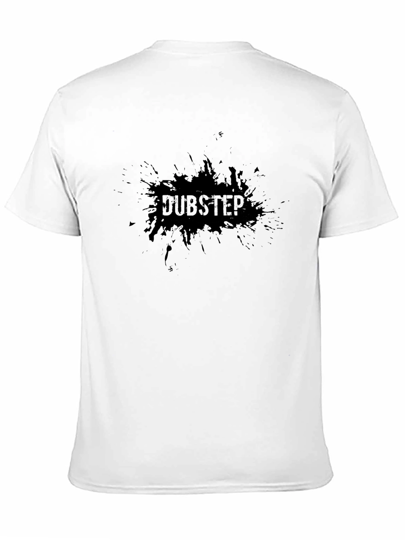 Dubstep Splatter Graphic Black T-Shirt