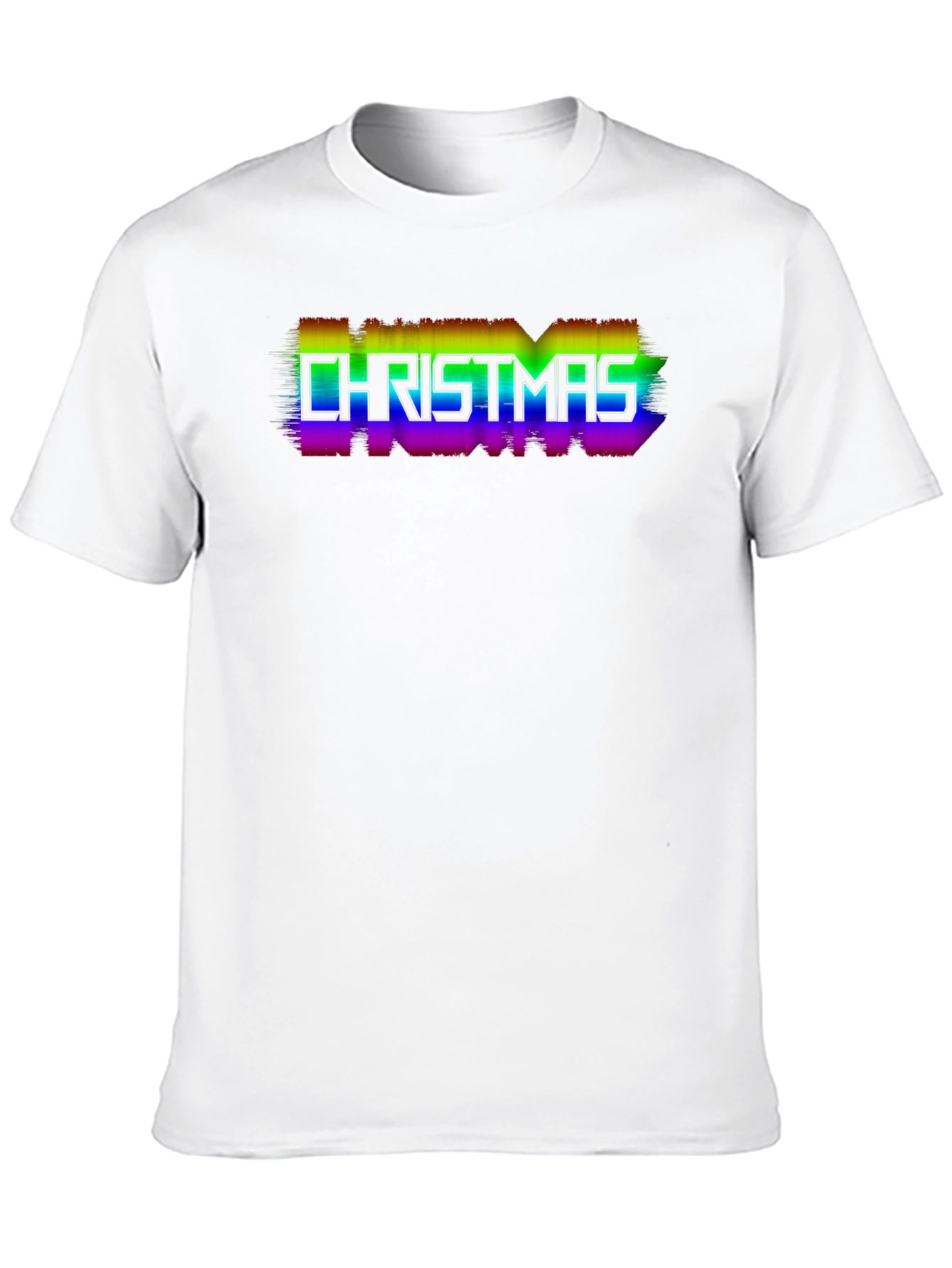 Rainbow Christmas T-Shirt - Festive Holiday Style