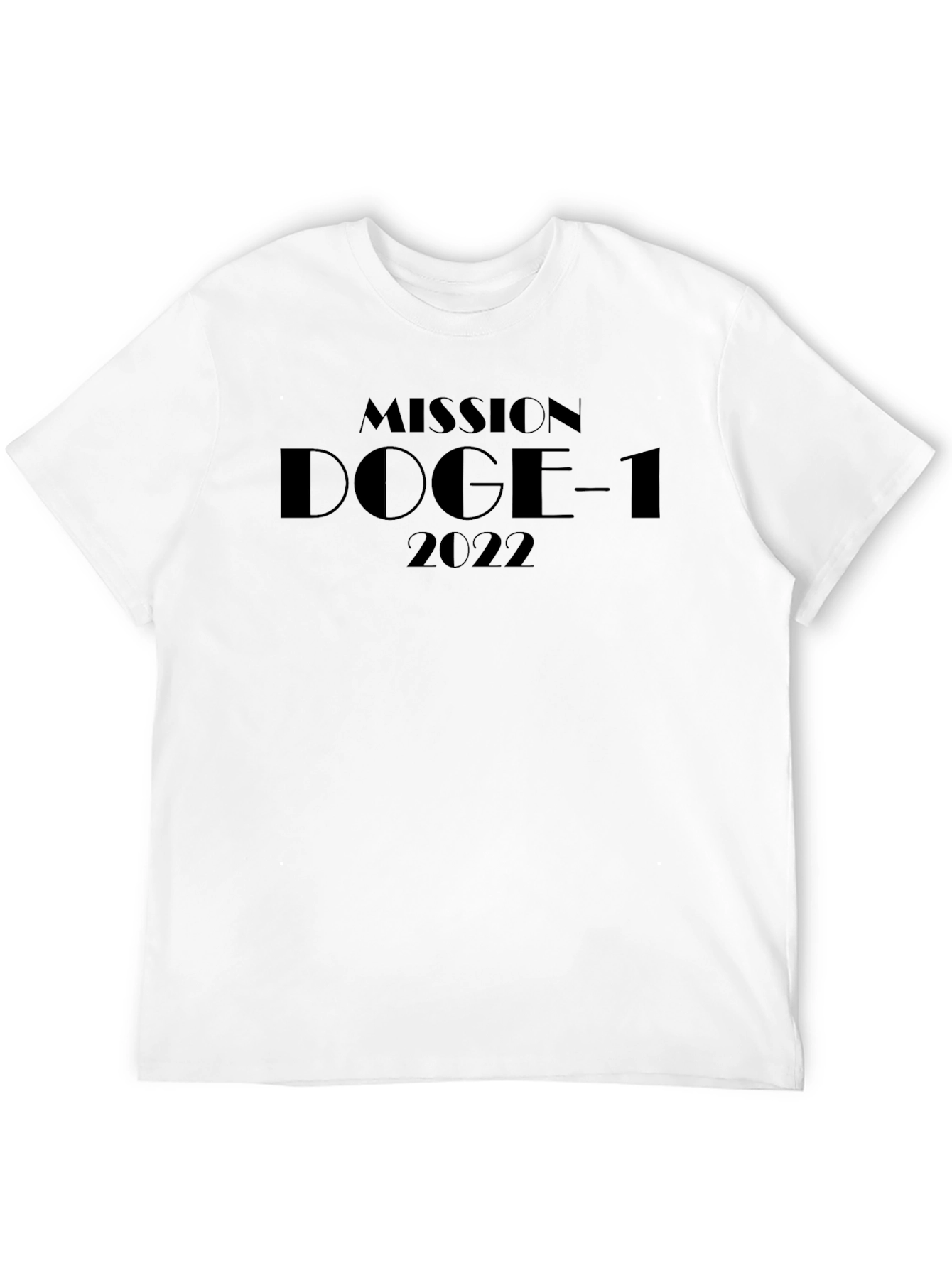 Mission DOGE-1 2022 T-Shirt Black Cotton Tee